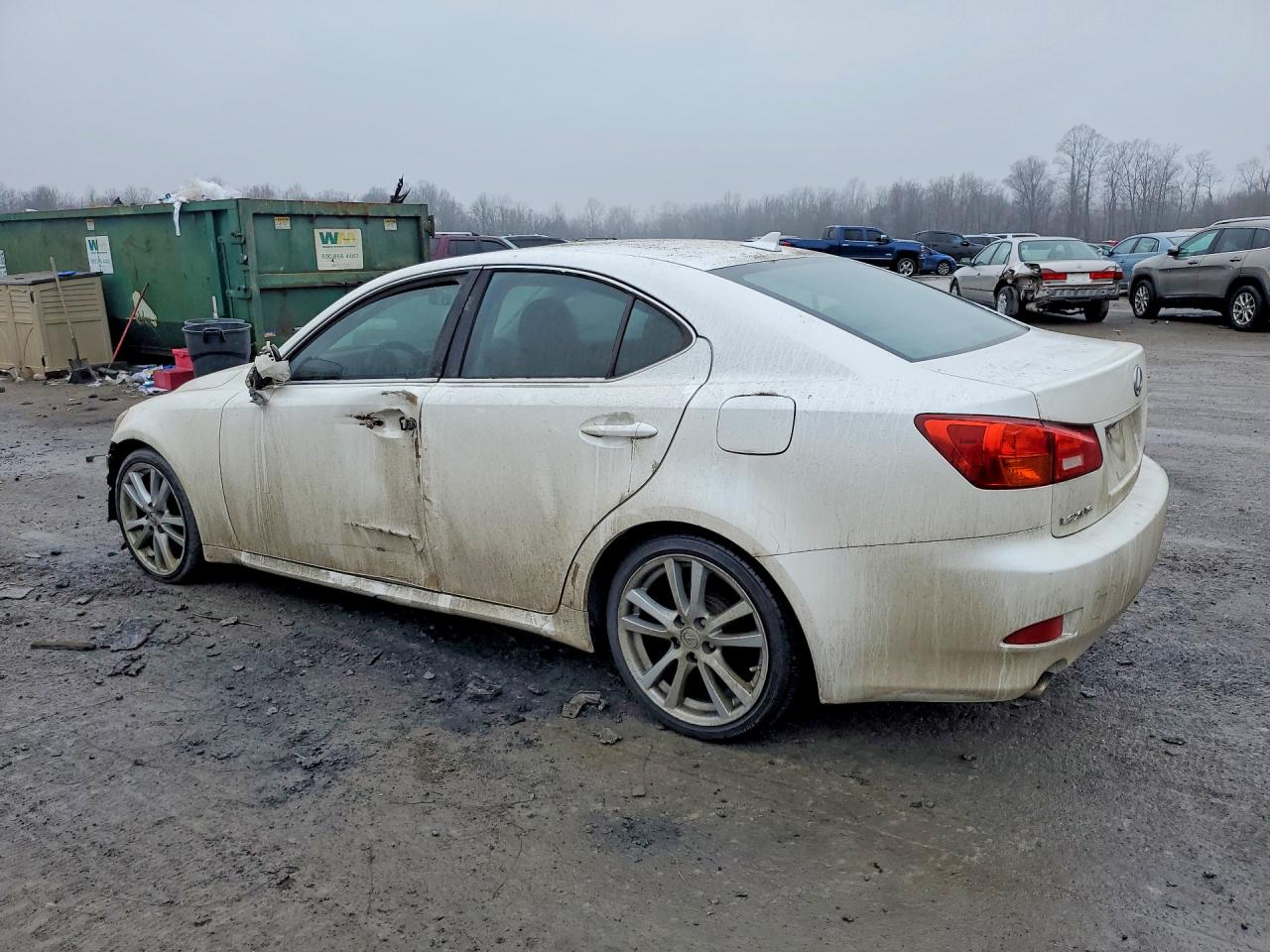 2007 Lexus Is 250 White vin: JTHBK262672031953
