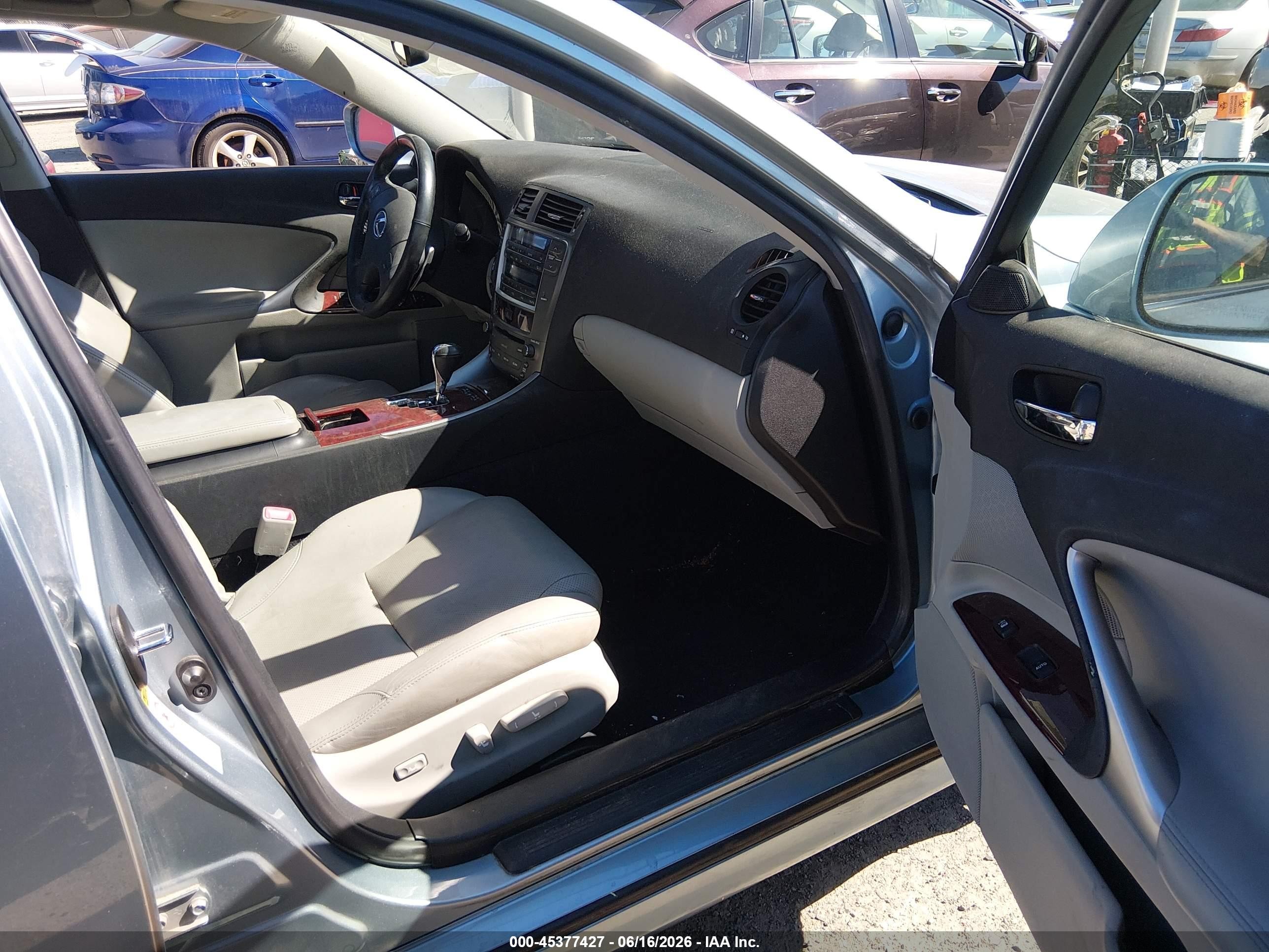 2007 Lexus Is 250 Silver vin: JTHBK262672033766