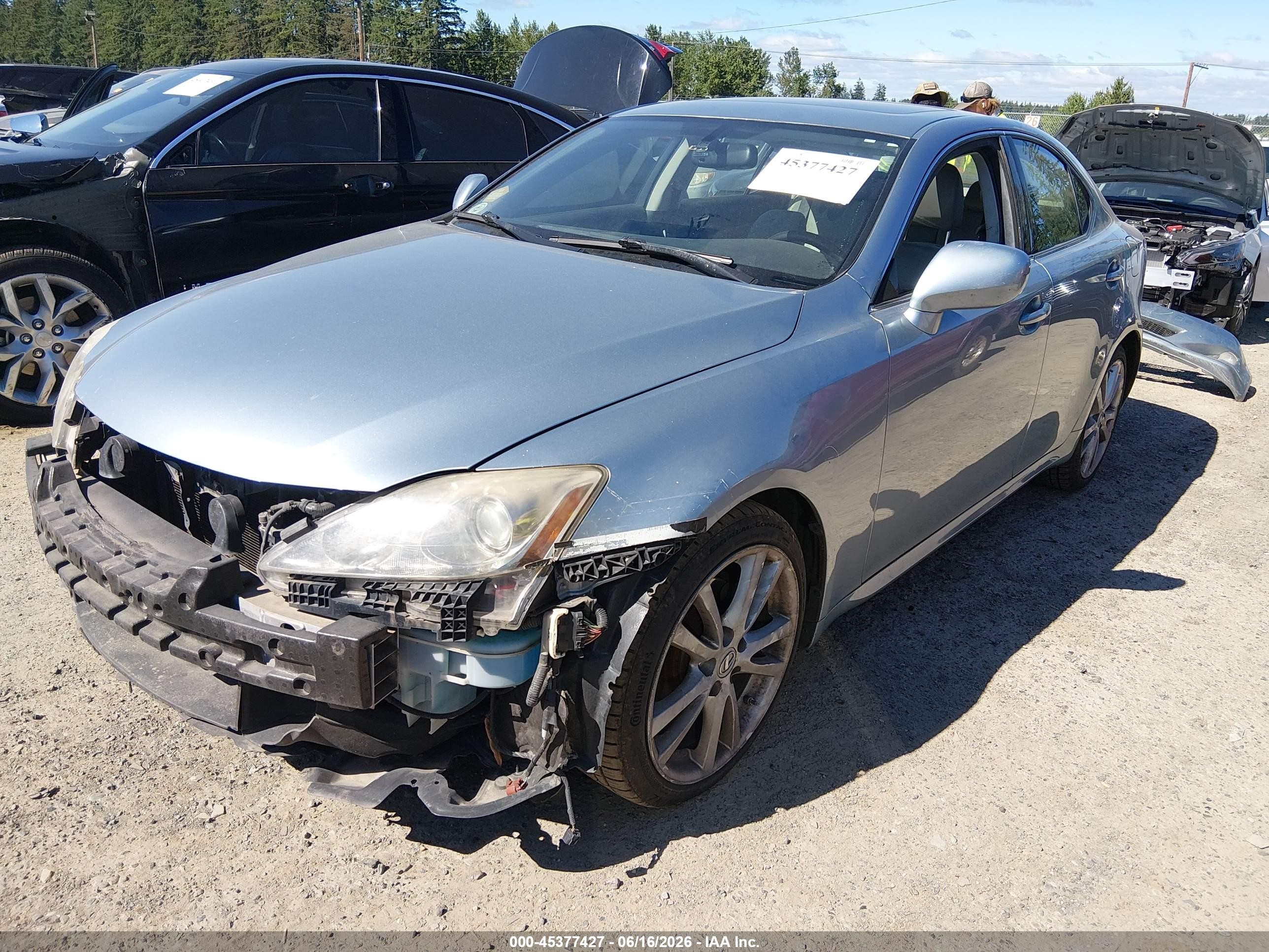 2007 Lexus Is 250 Silver vin: JTHBK262672033766