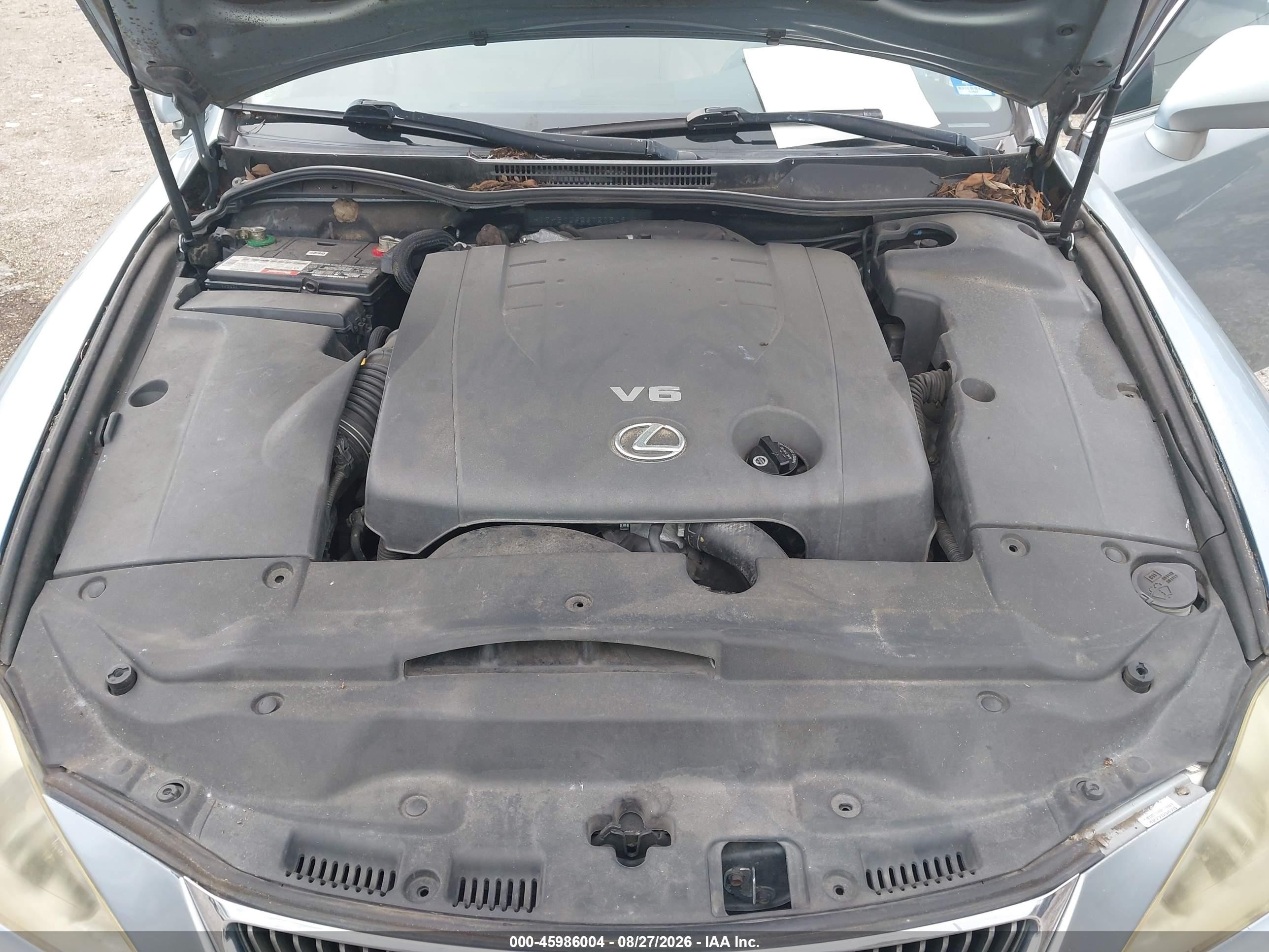2007 Lexus Is 250   Light Blue vin: JTHBK262672034917