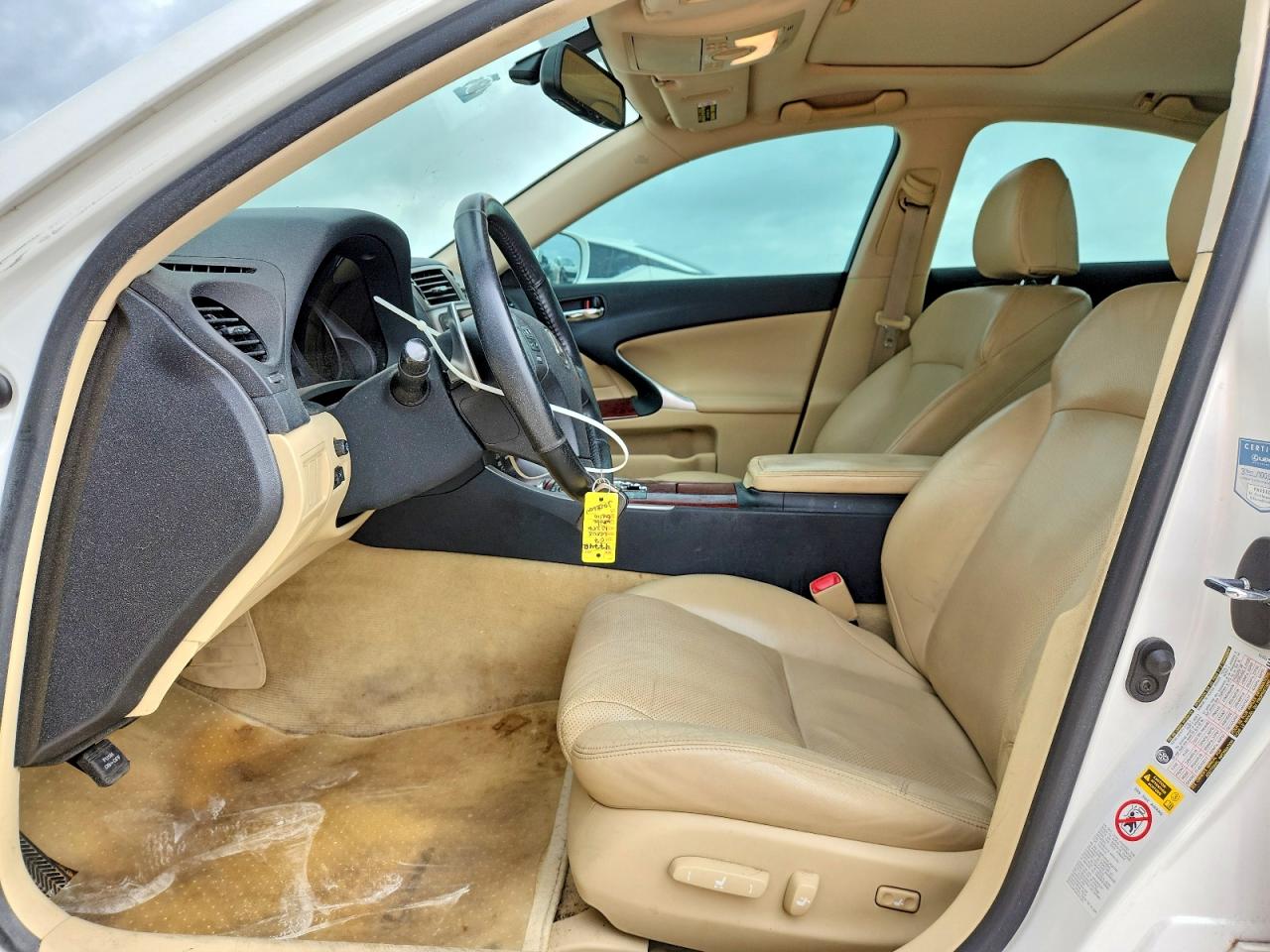 2007 Lexus Is 250 White vin: JTHBK262672044945