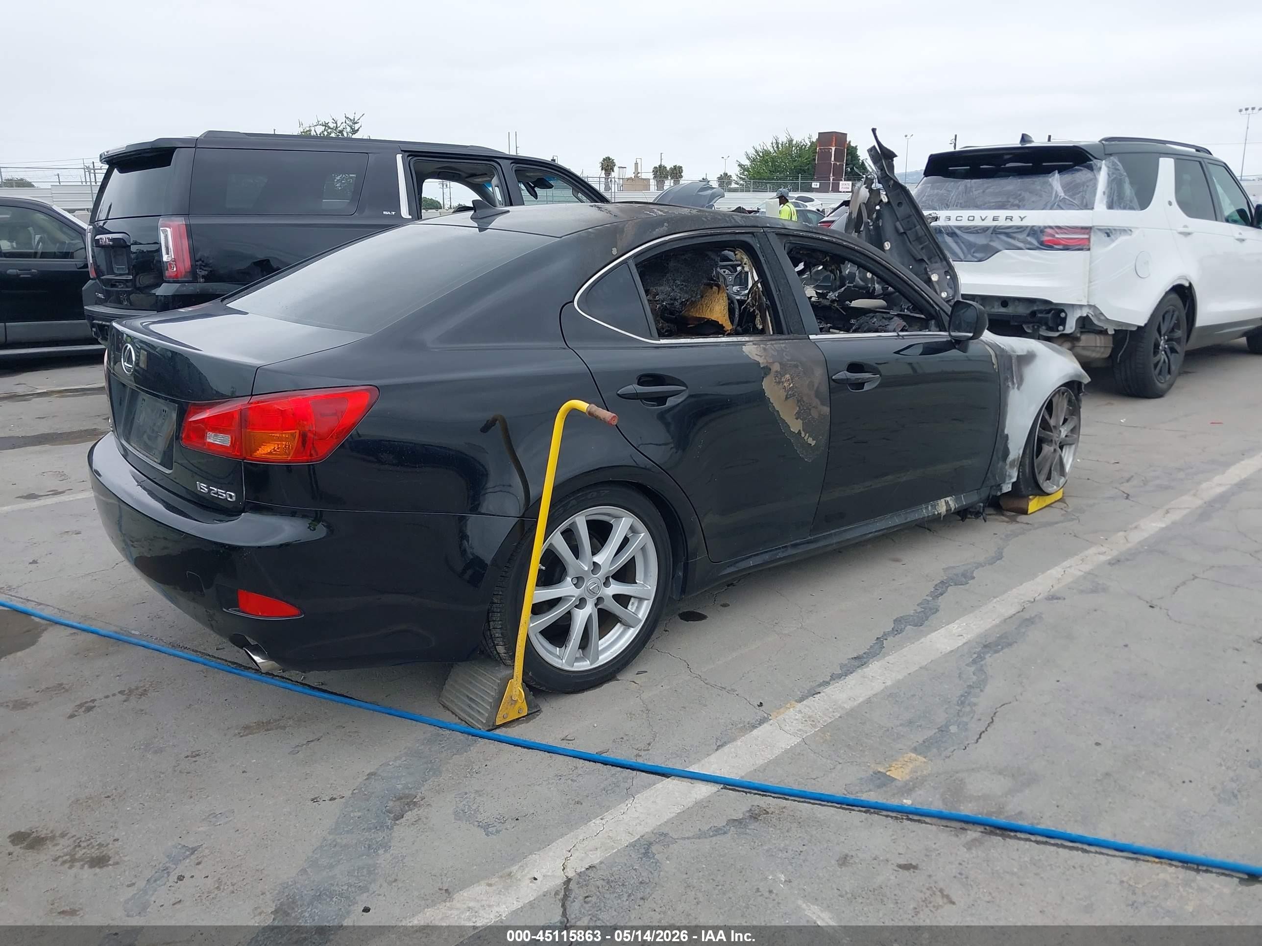 2007 Lexus Is 250 Black vin: JTHBK262672054892