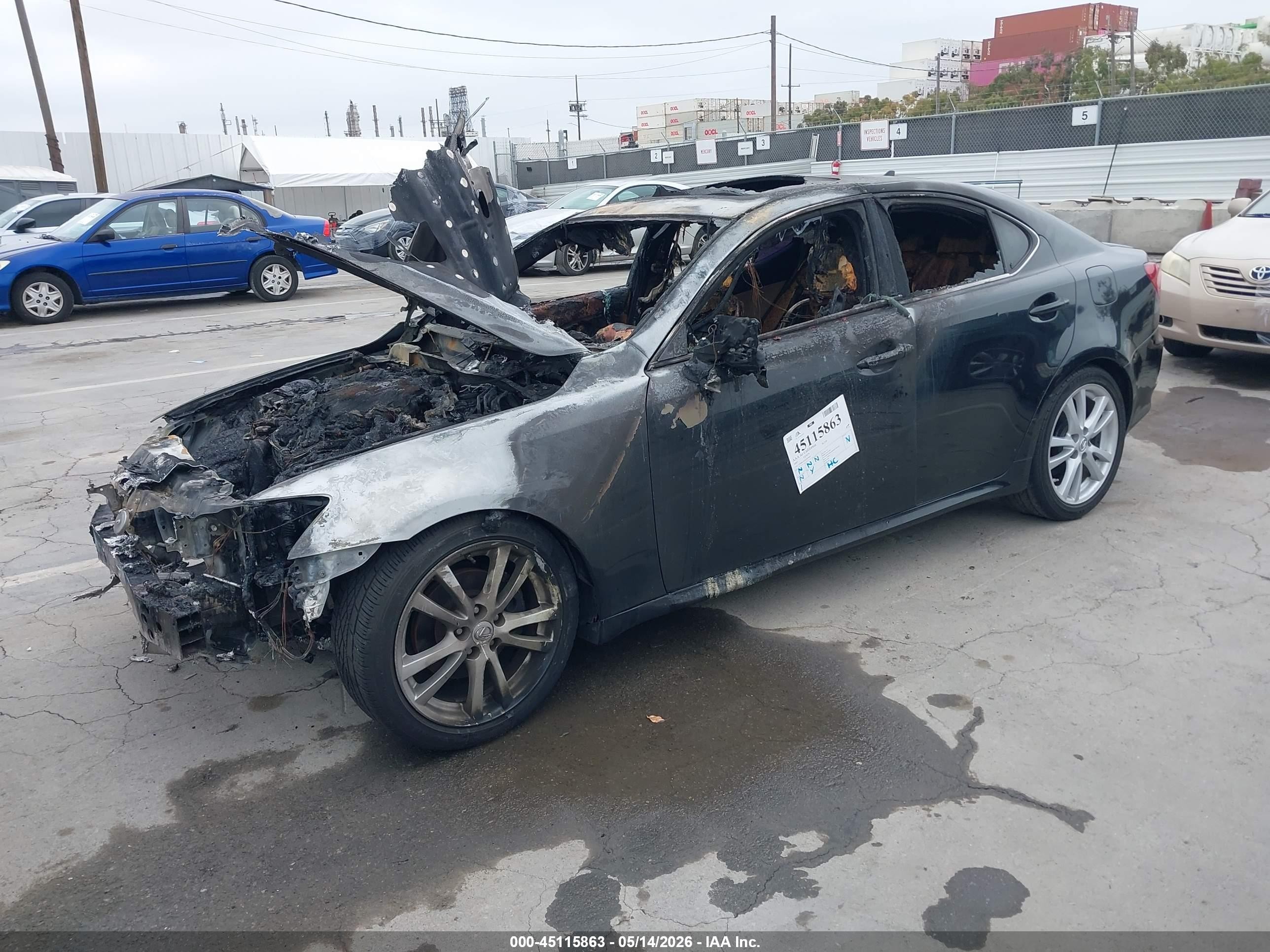 2007 Lexus Is 250 Black vin: JTHBK262672054892