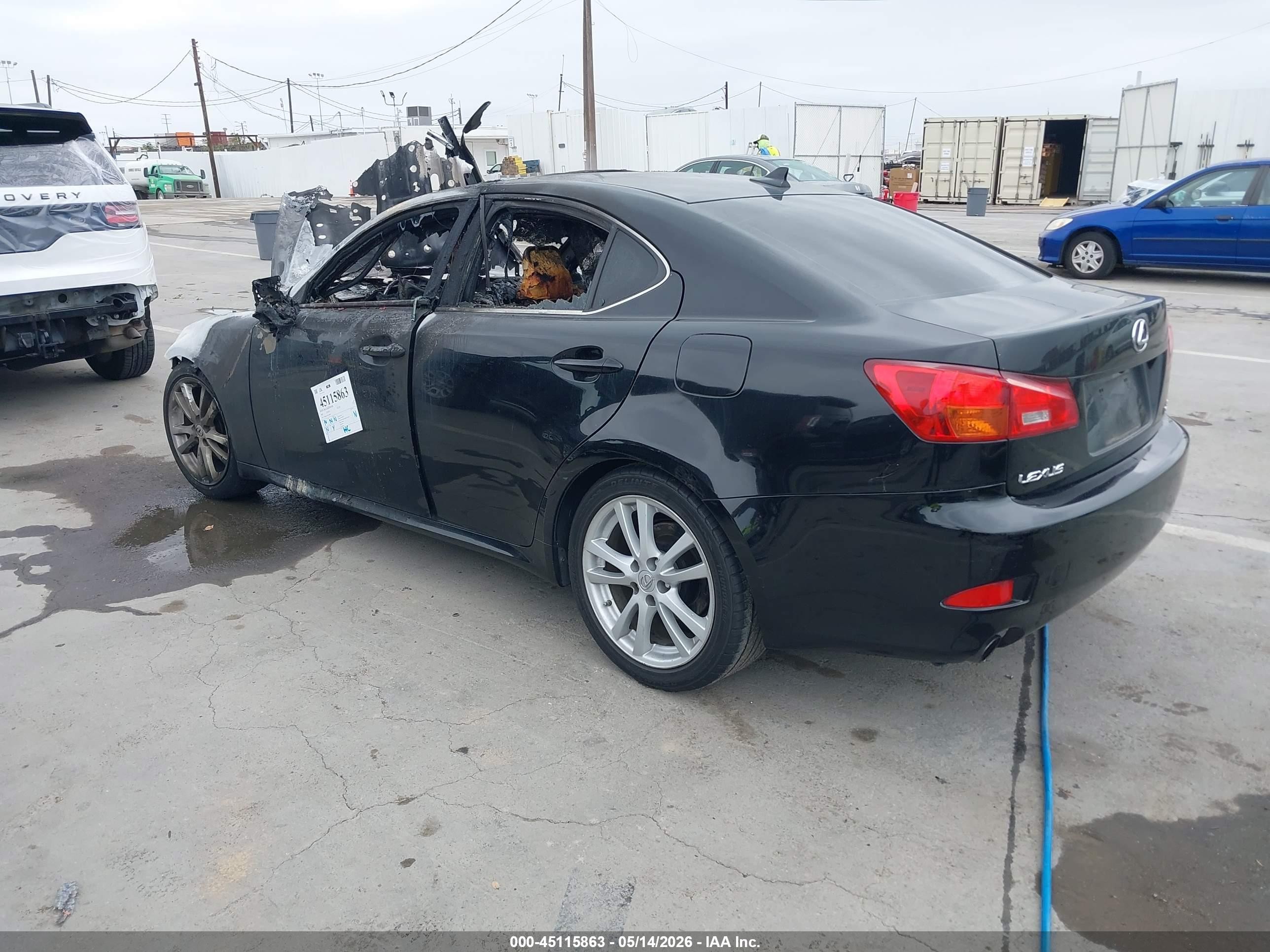 2007 Lexus Is 250 Black vin: JTHBK262672054892