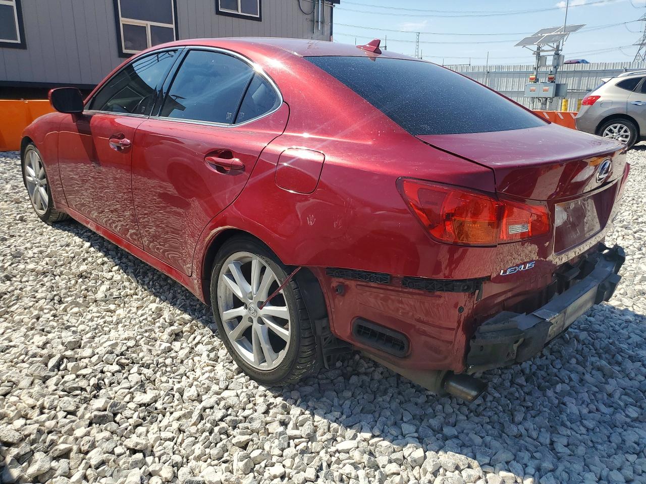 2007 Lexus Is 250 Red vin: JTHBK262675033216