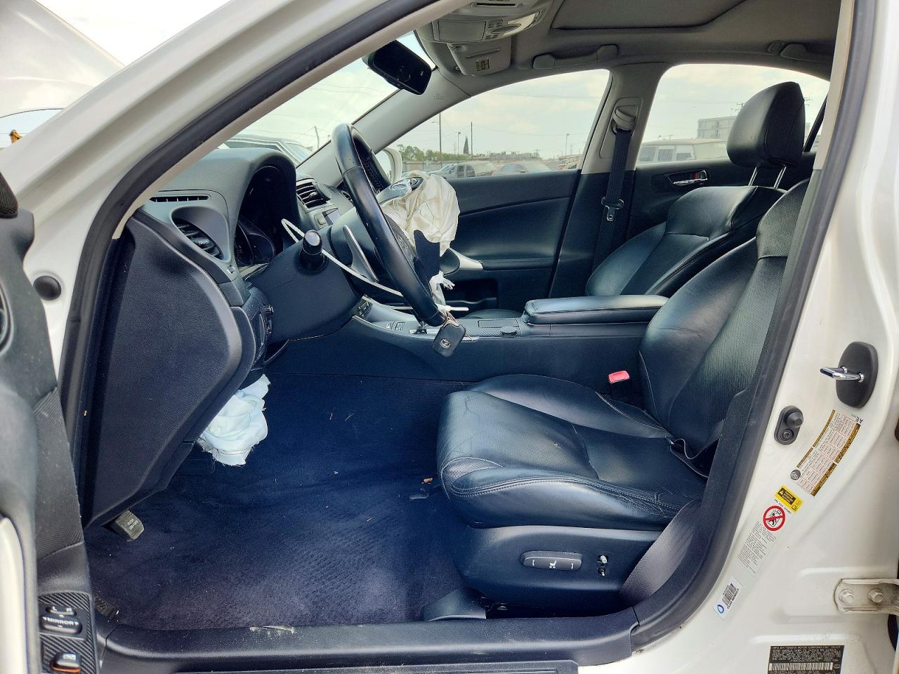 2007 Lexus Is 250 White vin: JTHBK262675044975