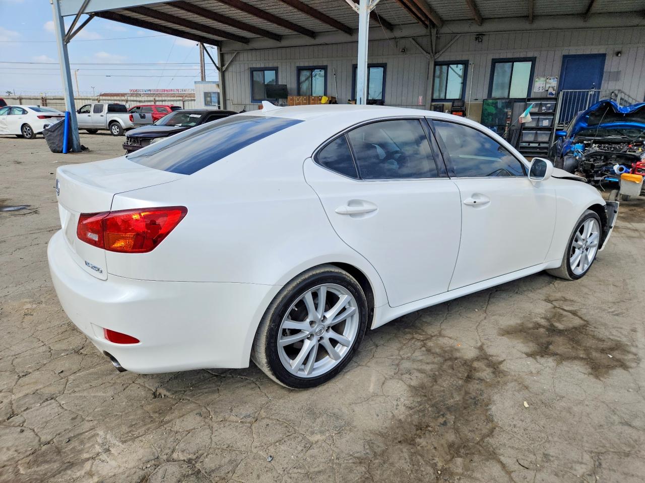 2007 Lexus Is 250 White vin: JTHBK262675044975