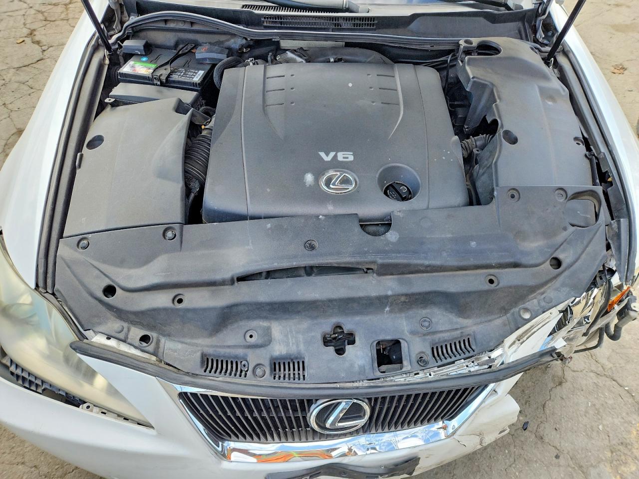 2007 Lexus Is 250 White vin: JTHBK262675044975