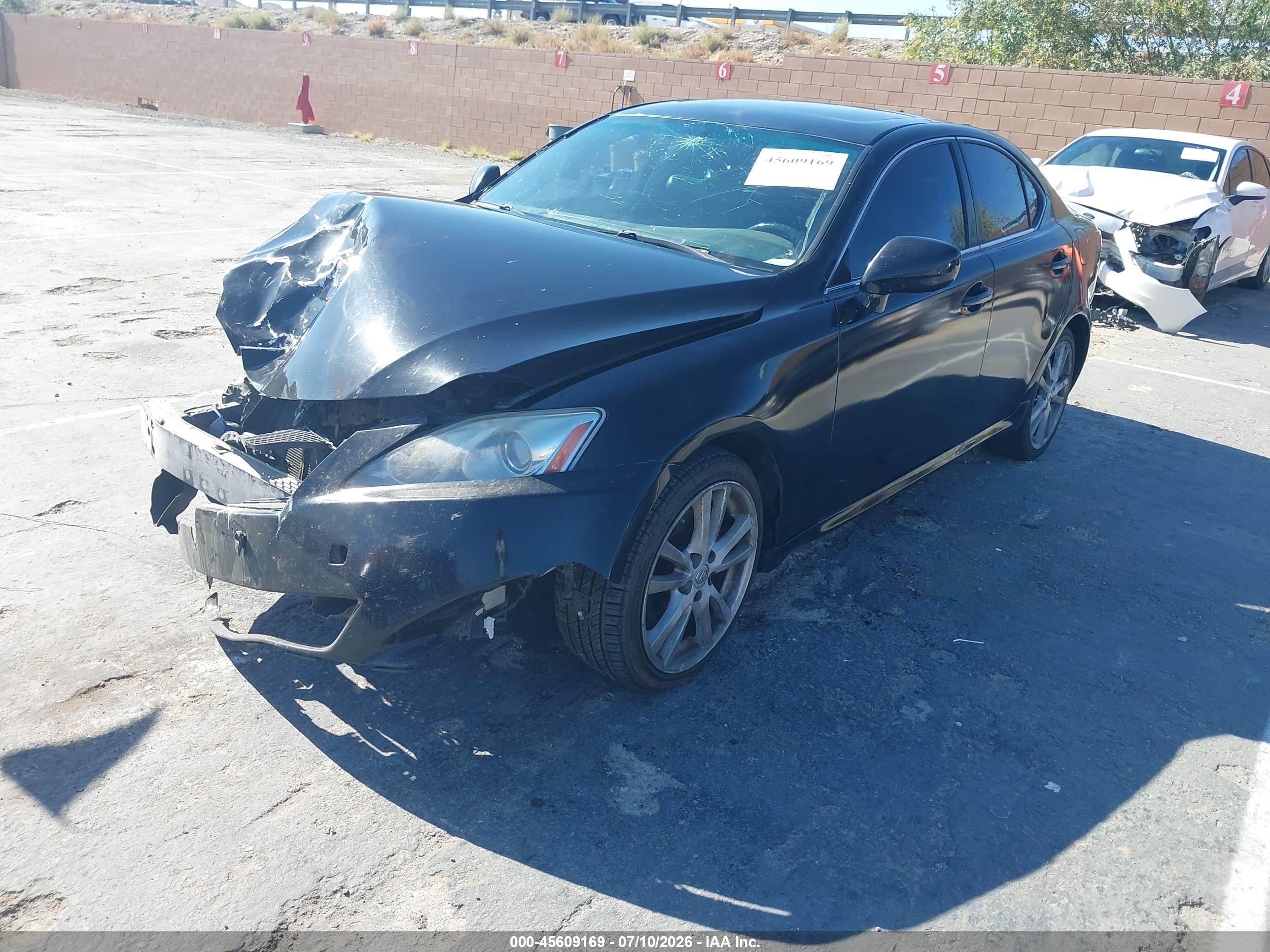 2007 Lexus Is 250   Черный vin: JTHBK262675047598