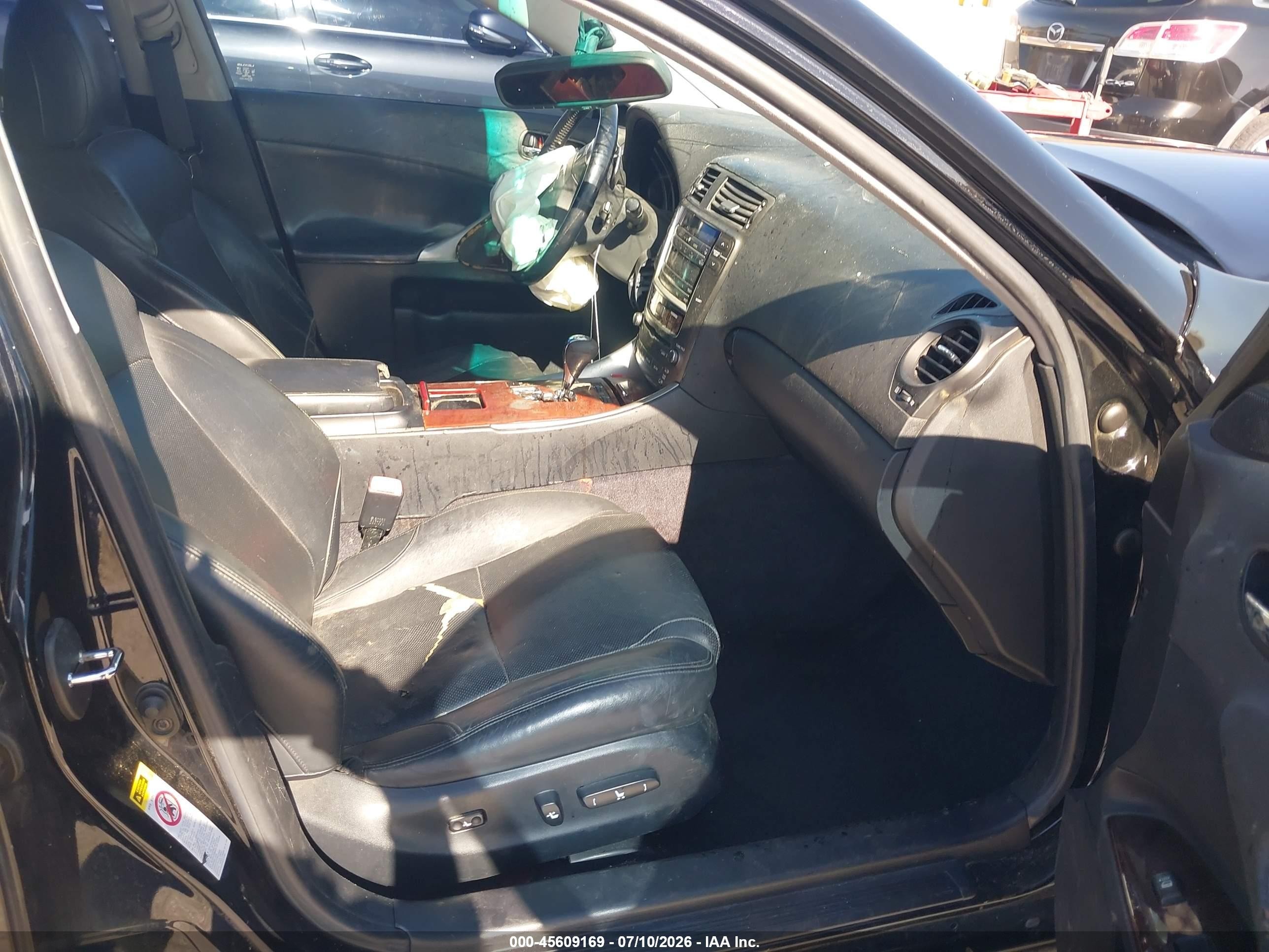 2007 Lexus Is 250   Черный vin: JTHBK262675047598