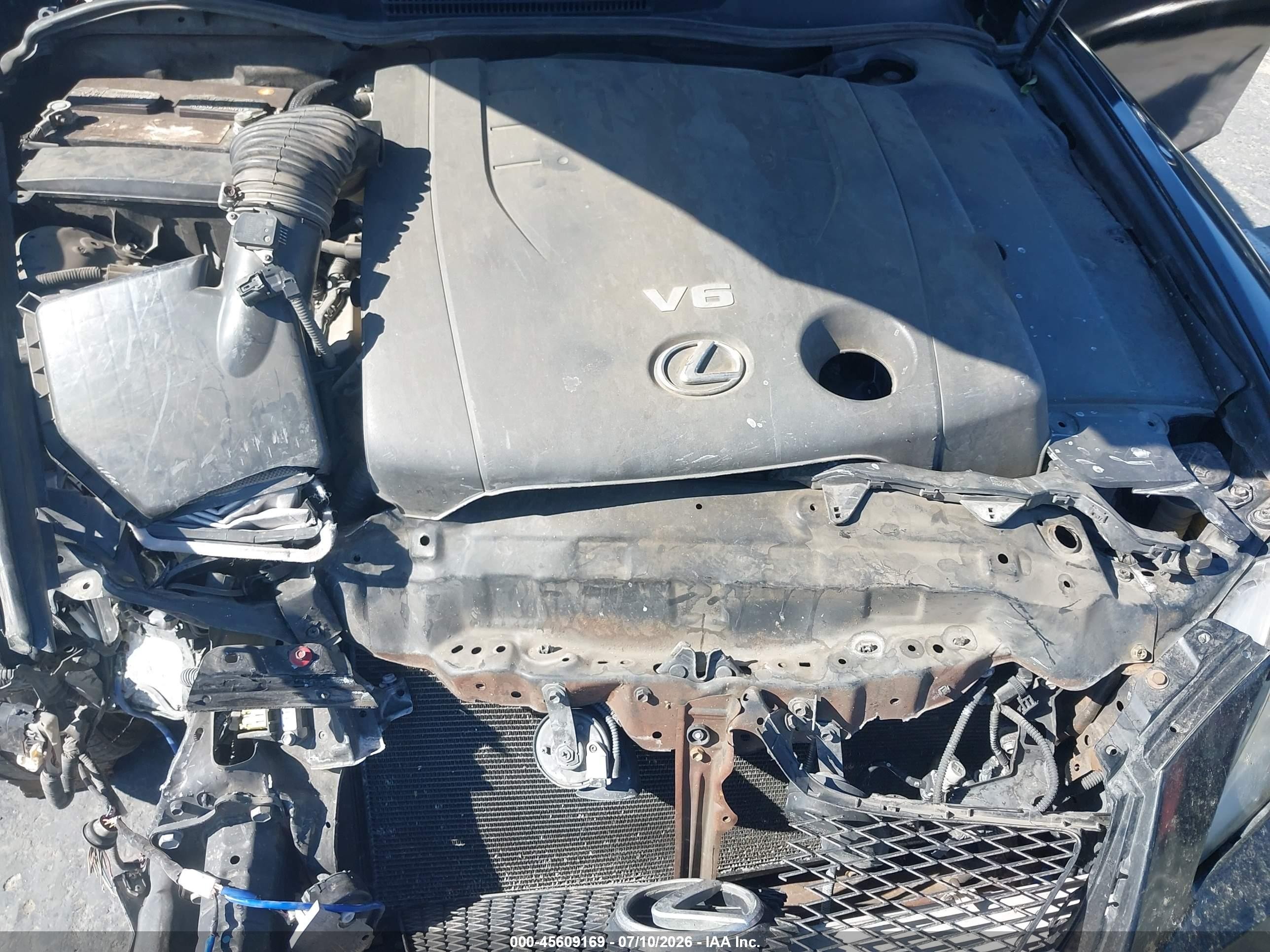2007 Lexus Is 250   Черный vin: JTHBK262675047598
