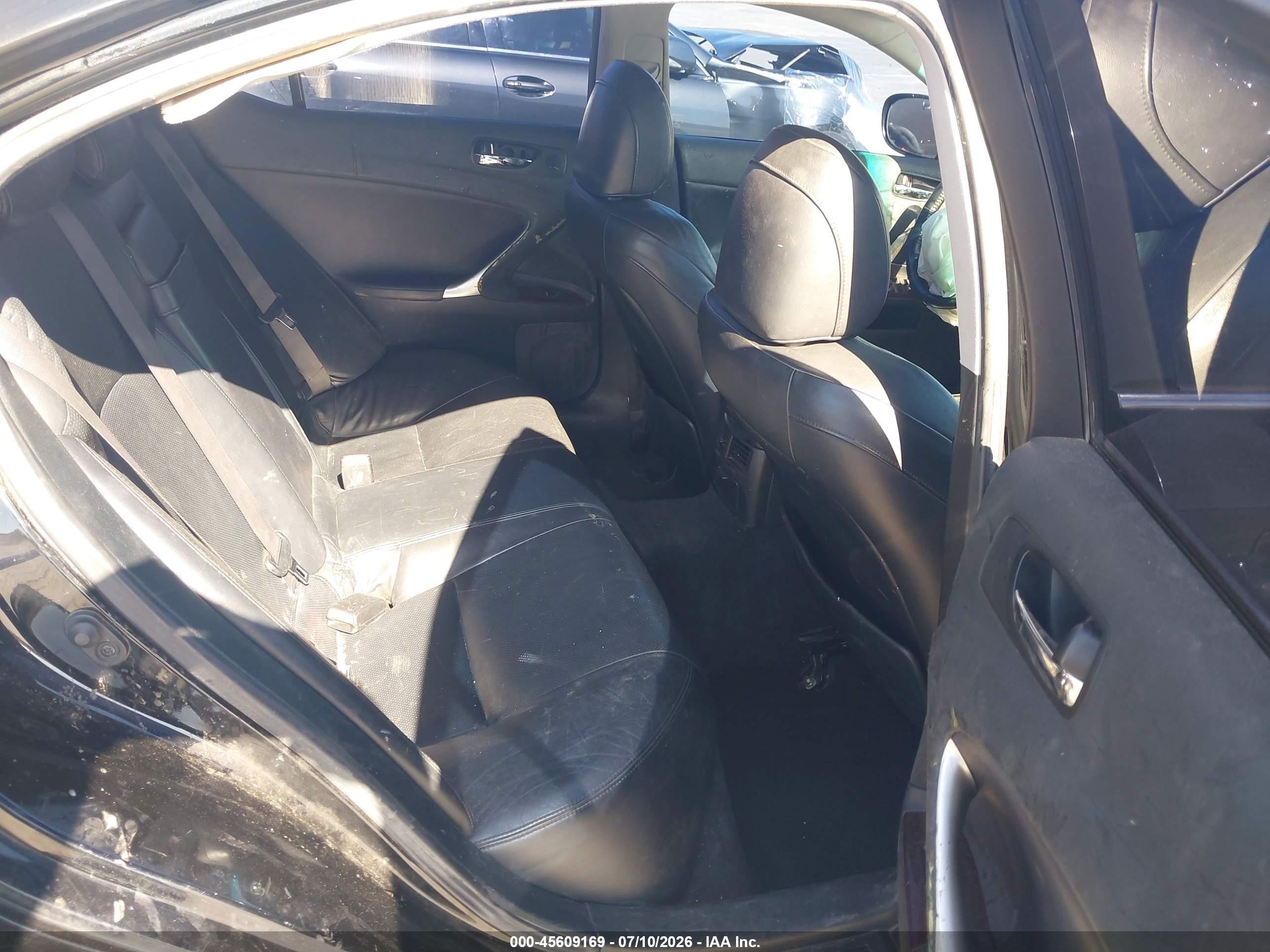 2007 Lexus Is 250   Черный vin: JTHBK262675047598