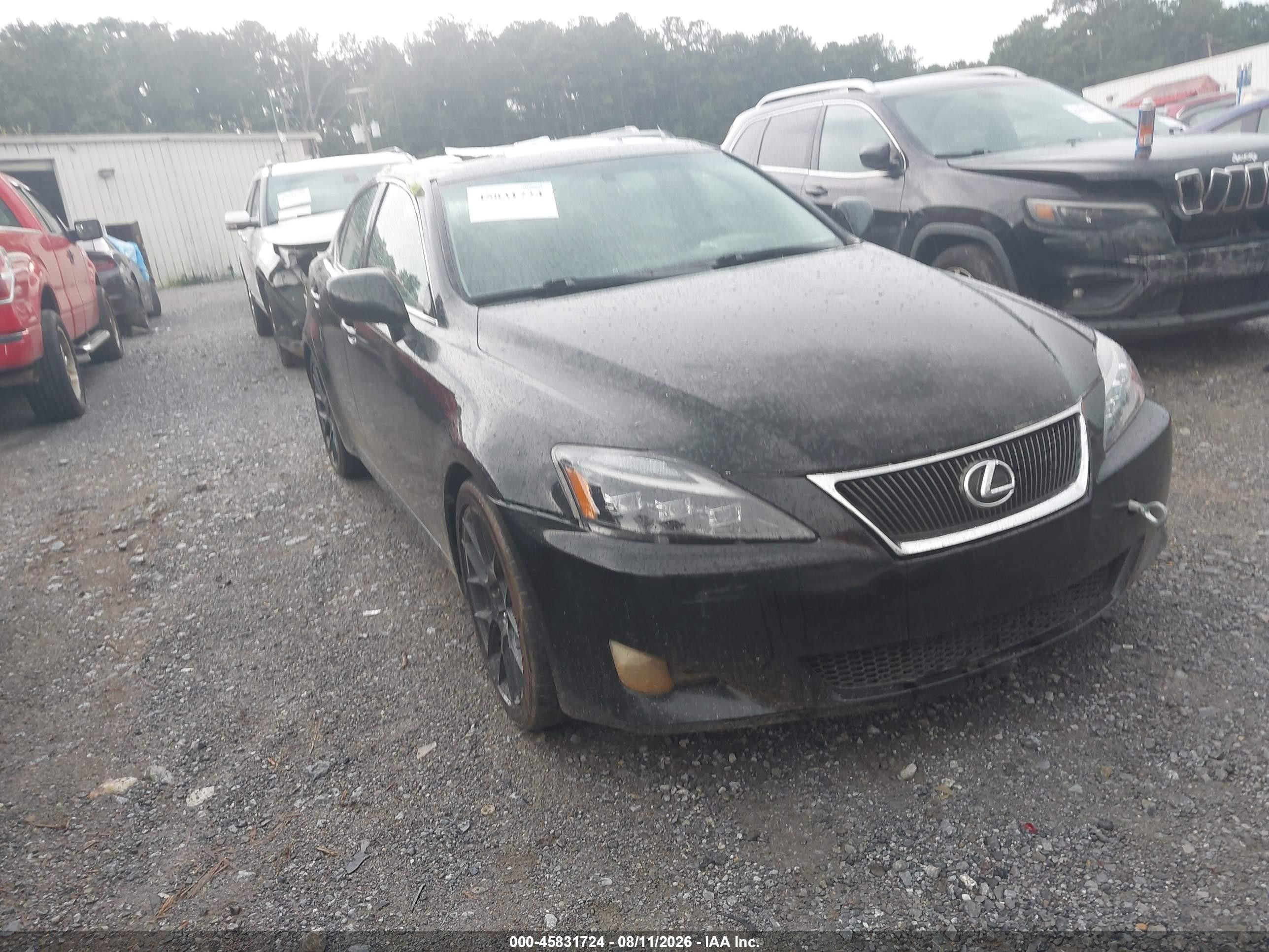 2008 Lexus Is 250 Black vin: JTHBK262682066705
