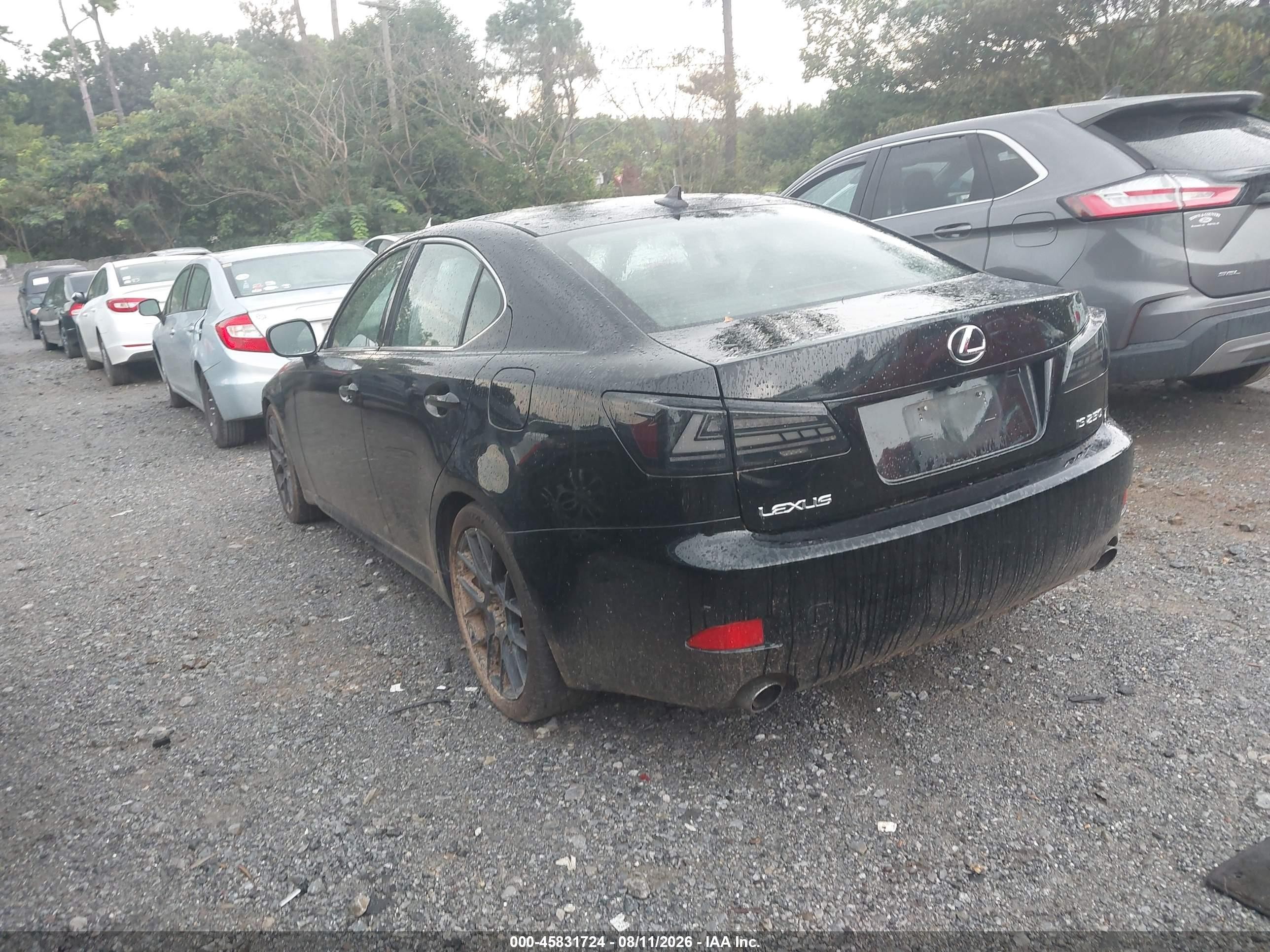 2008 Lexus Is 250 Черный vin: JTHBK262682066705