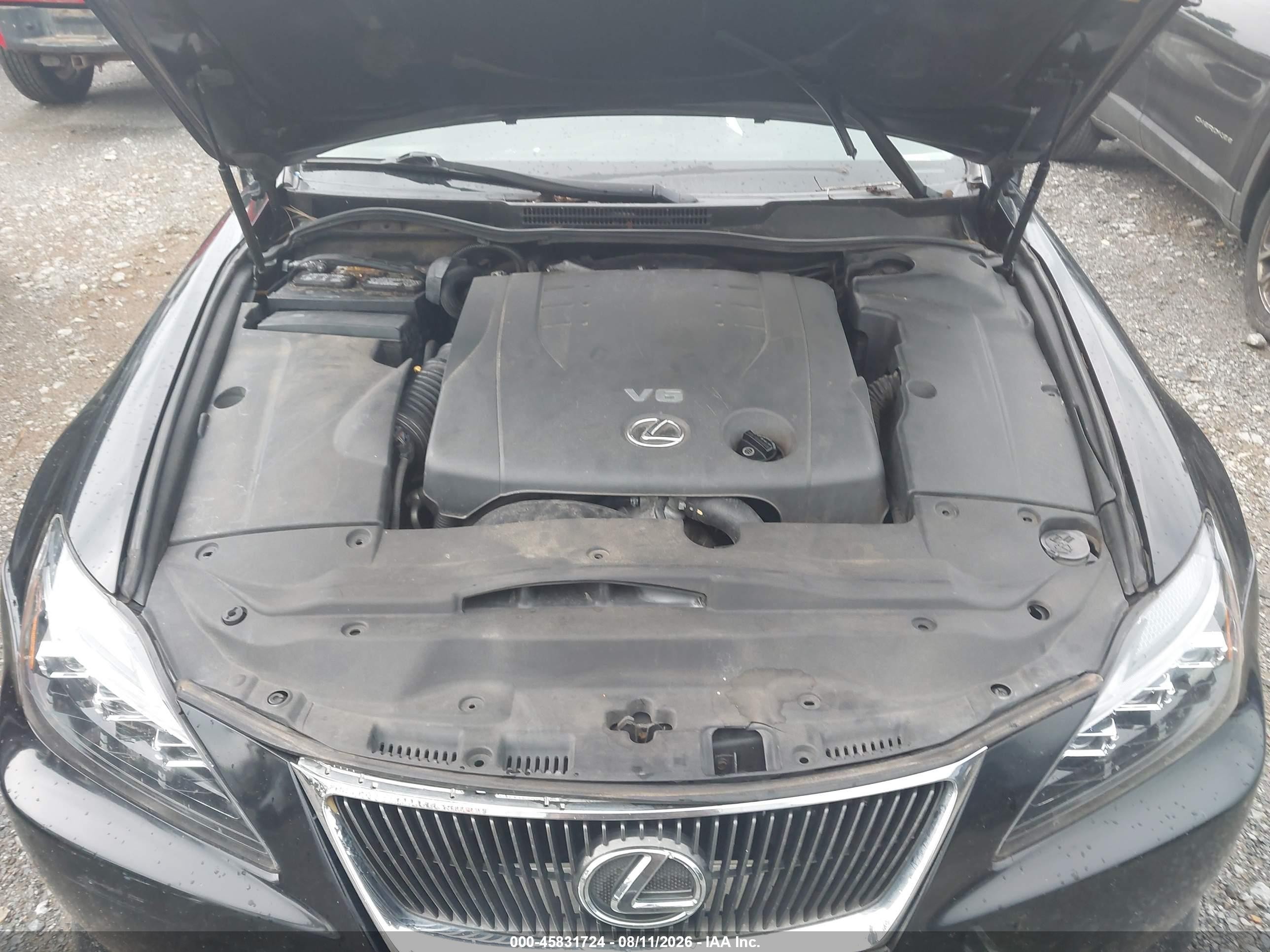 2008 Lexus Is 250 Черный vin: JTHBK262682066705