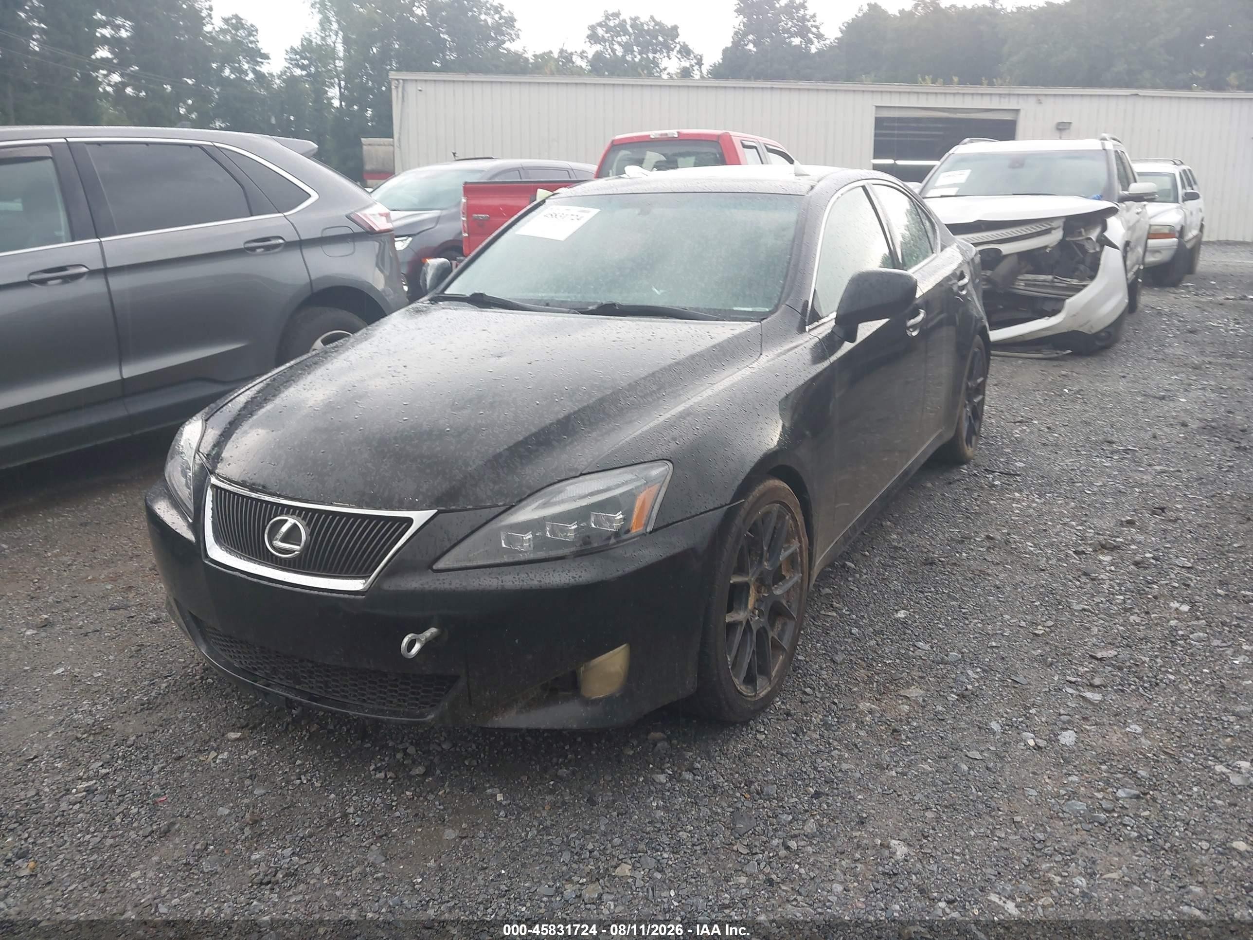 2008 Lexus Is 250 Черный vin: JTHBK262682066705