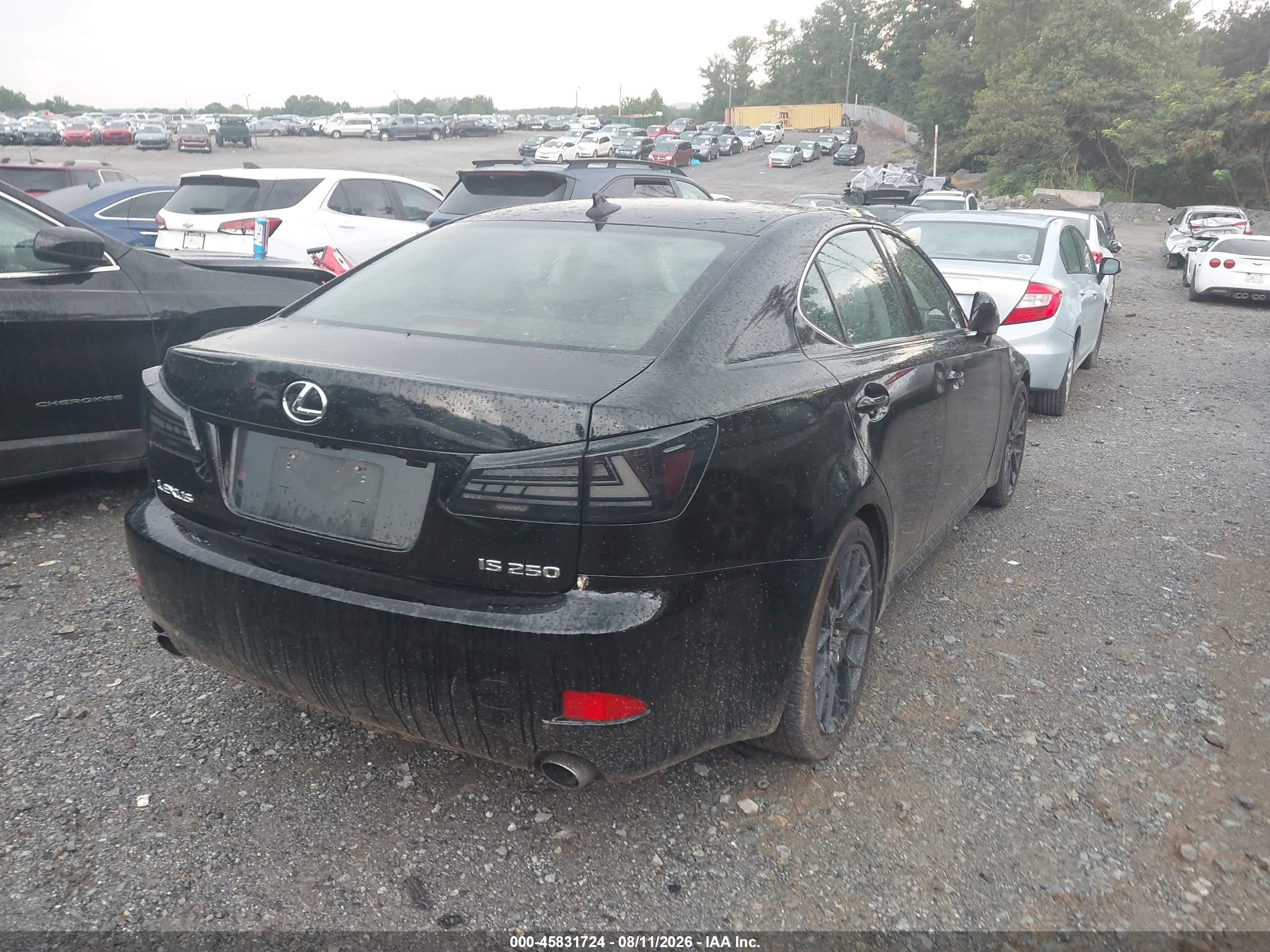 2008 Lexus Is 250 Черный vin: JTHBK262682066705