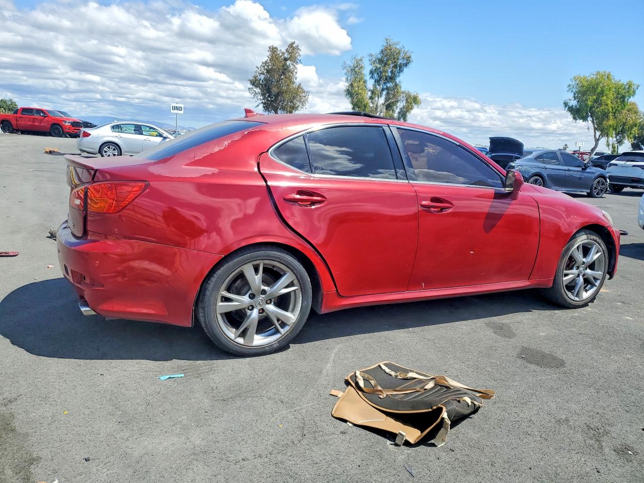 2008 Lexus Is Red vin: JTHBK262682071676