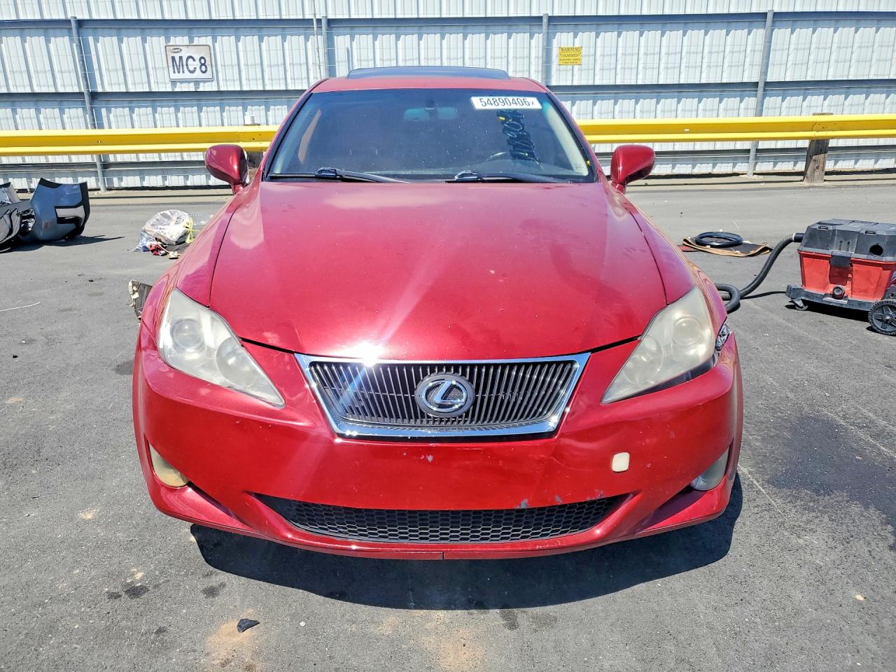 2008 Lexus Is Red vin: JTHBK262682071676
