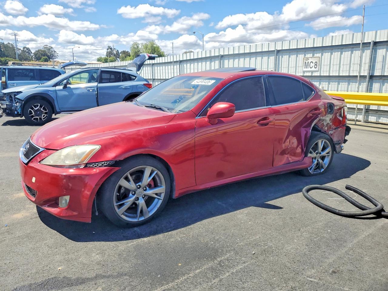 2008 Lexus Is Red vin: JTHBK262682071676