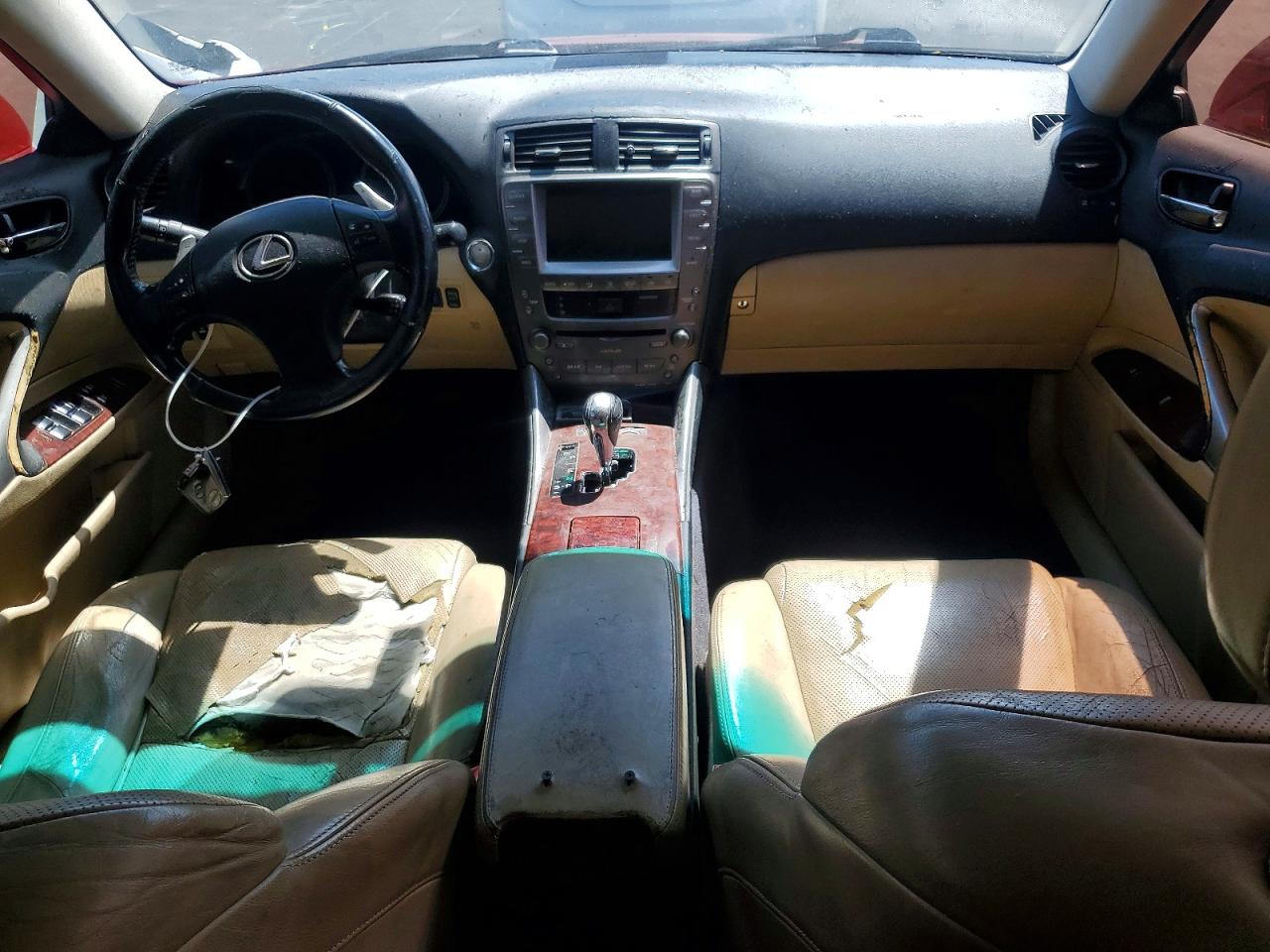 2008 Lexus Is Red vin: JTHBK262682071676