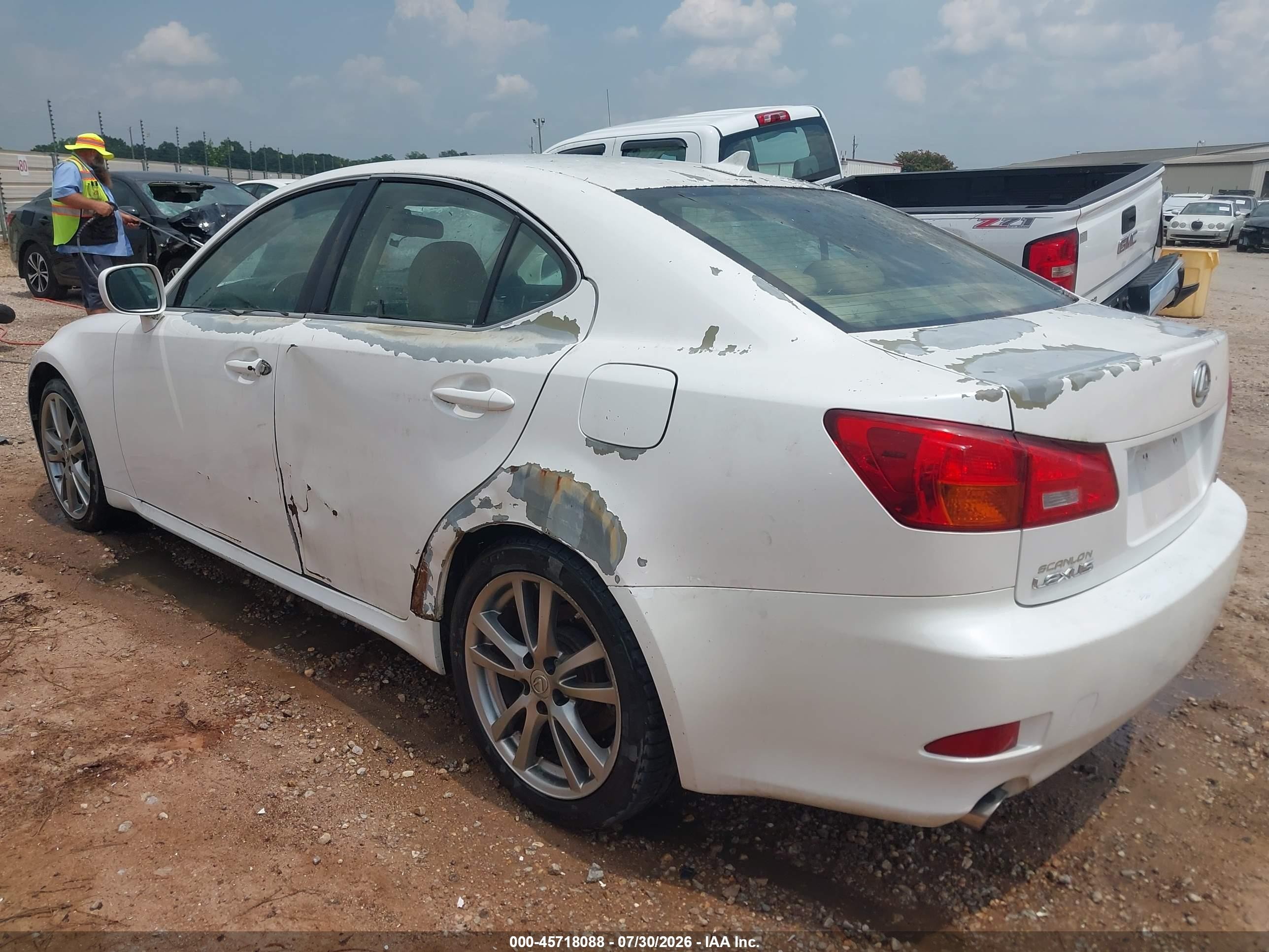 2008 Lexus Is 250   Белый vin: JTHBK262682072875