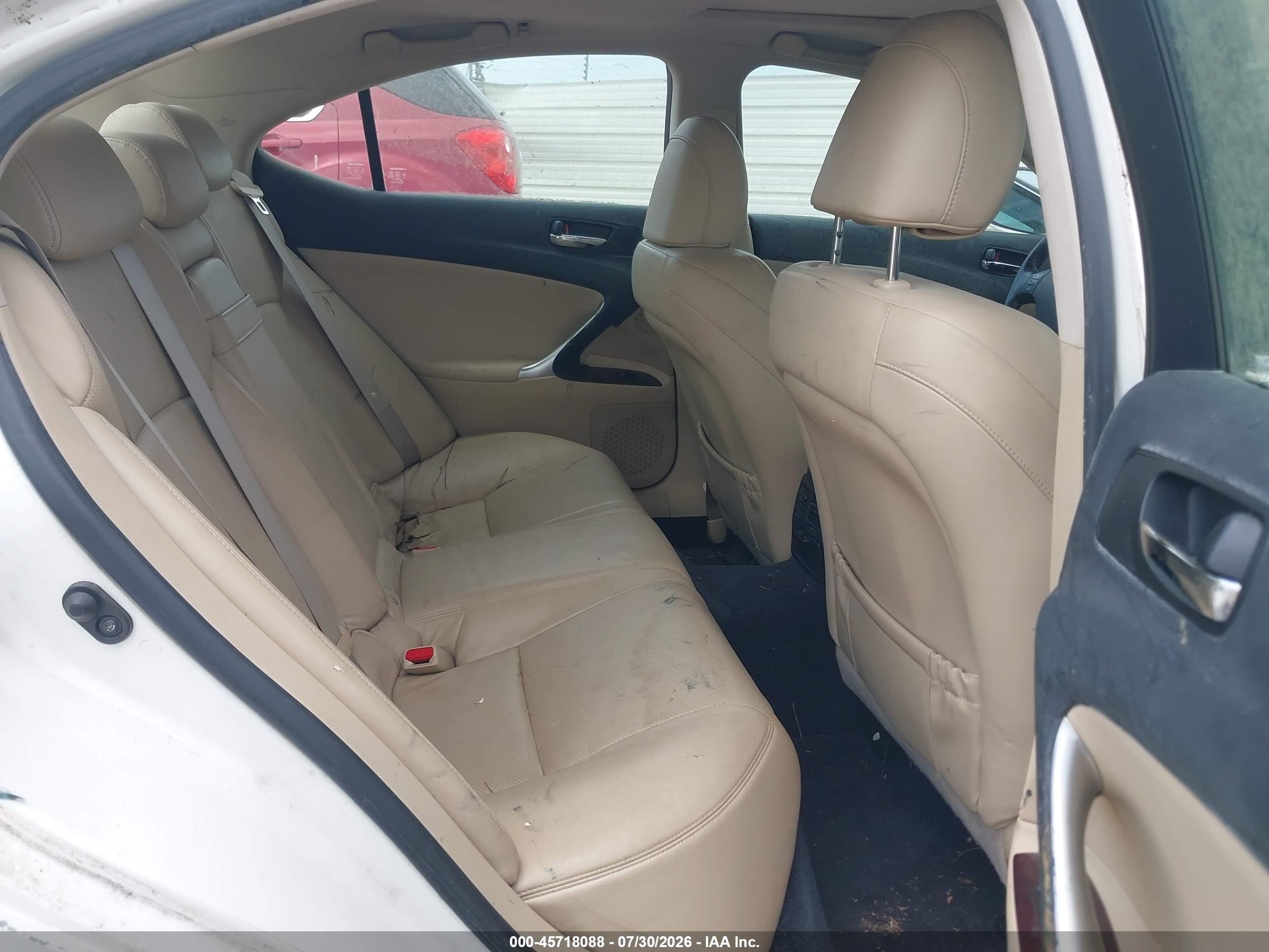 2008 Lexus Is 250   Белый vin: JTHBK262682072875