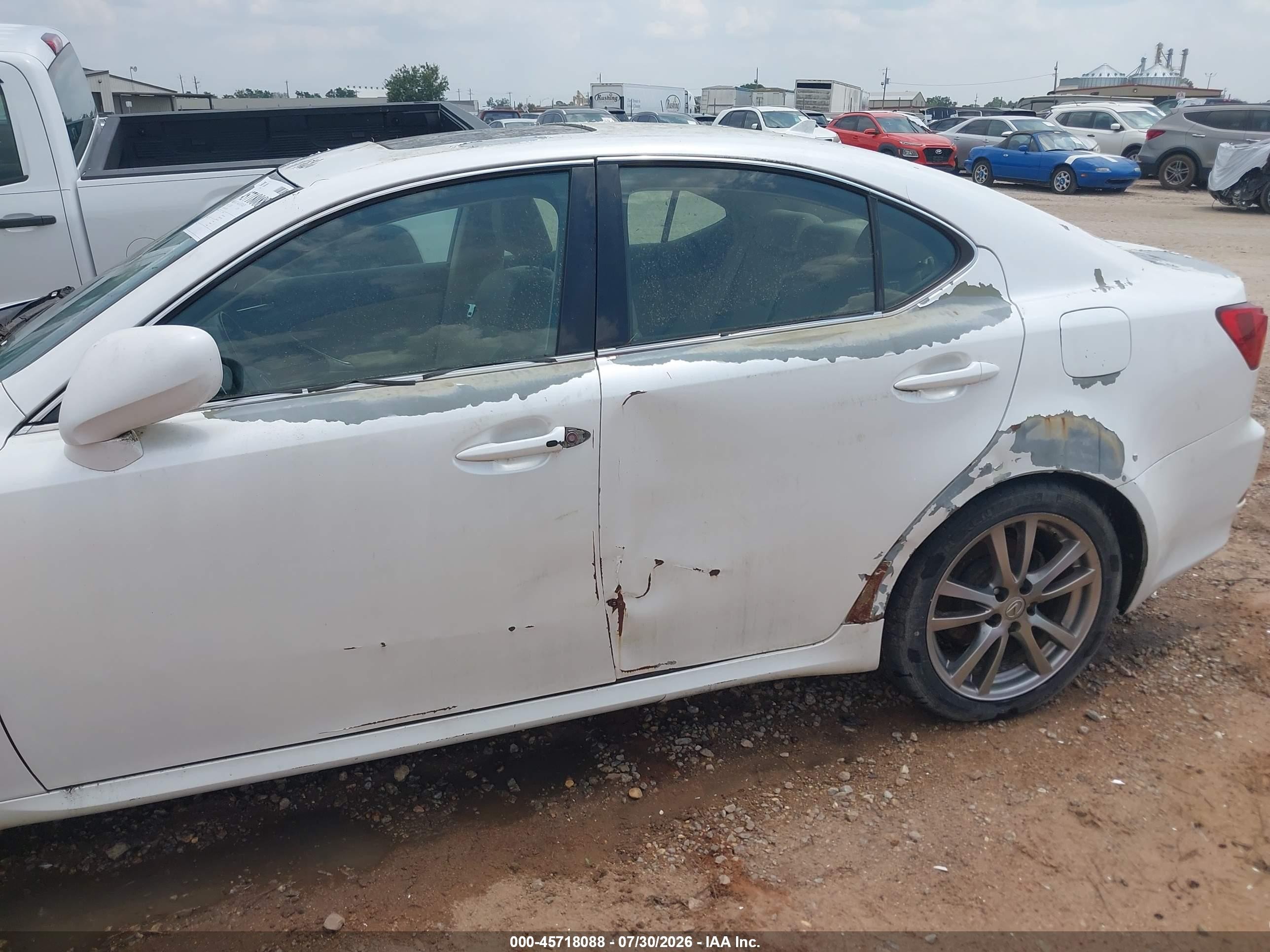 2008 Lexus Is 250   Белый vin: JTHBK262682072875