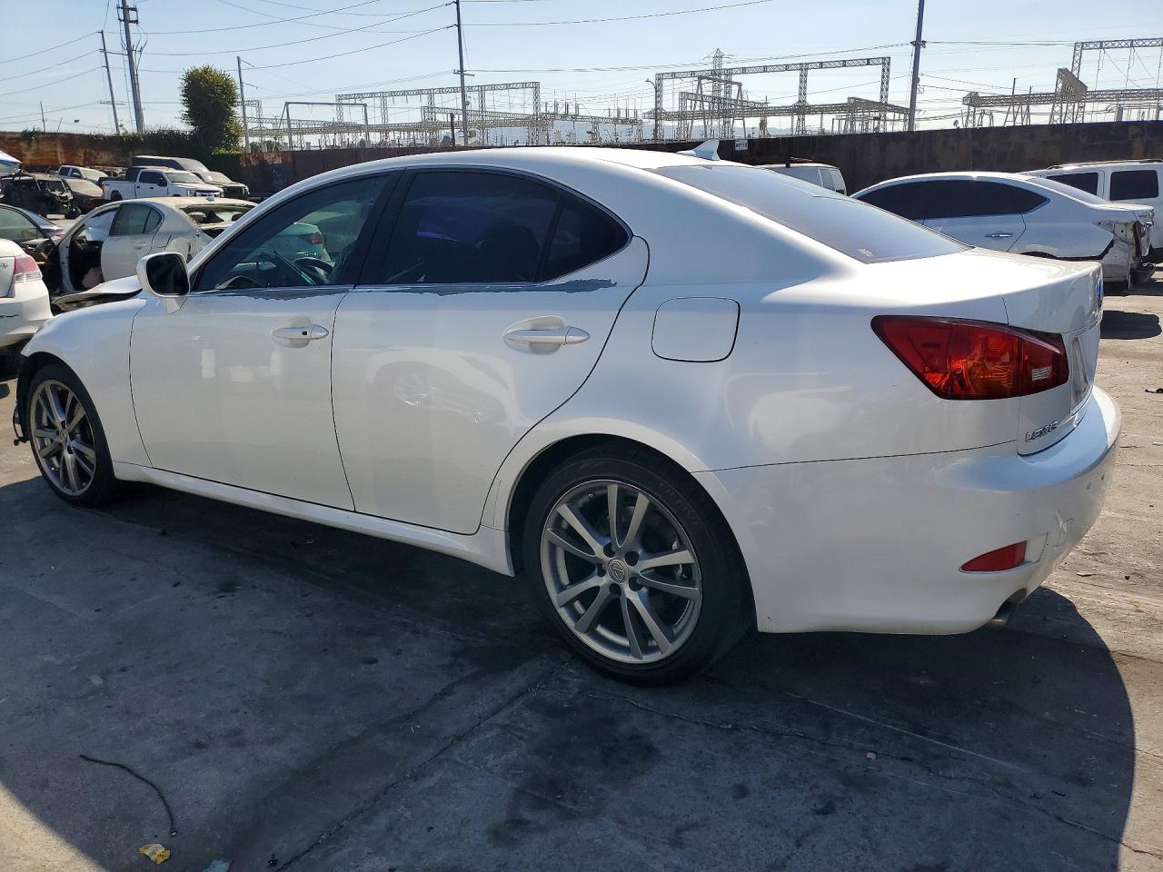 2008 Lexus Is 250 Base White vin: JTHBK262682079454
