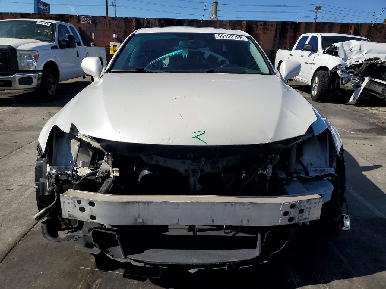 2008 Lexus Is 250 Base White vin: JTHBK262682079454