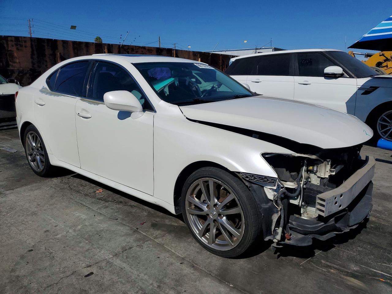 2008 Lexus Is 250 Base White vin: JTHBK262682079454