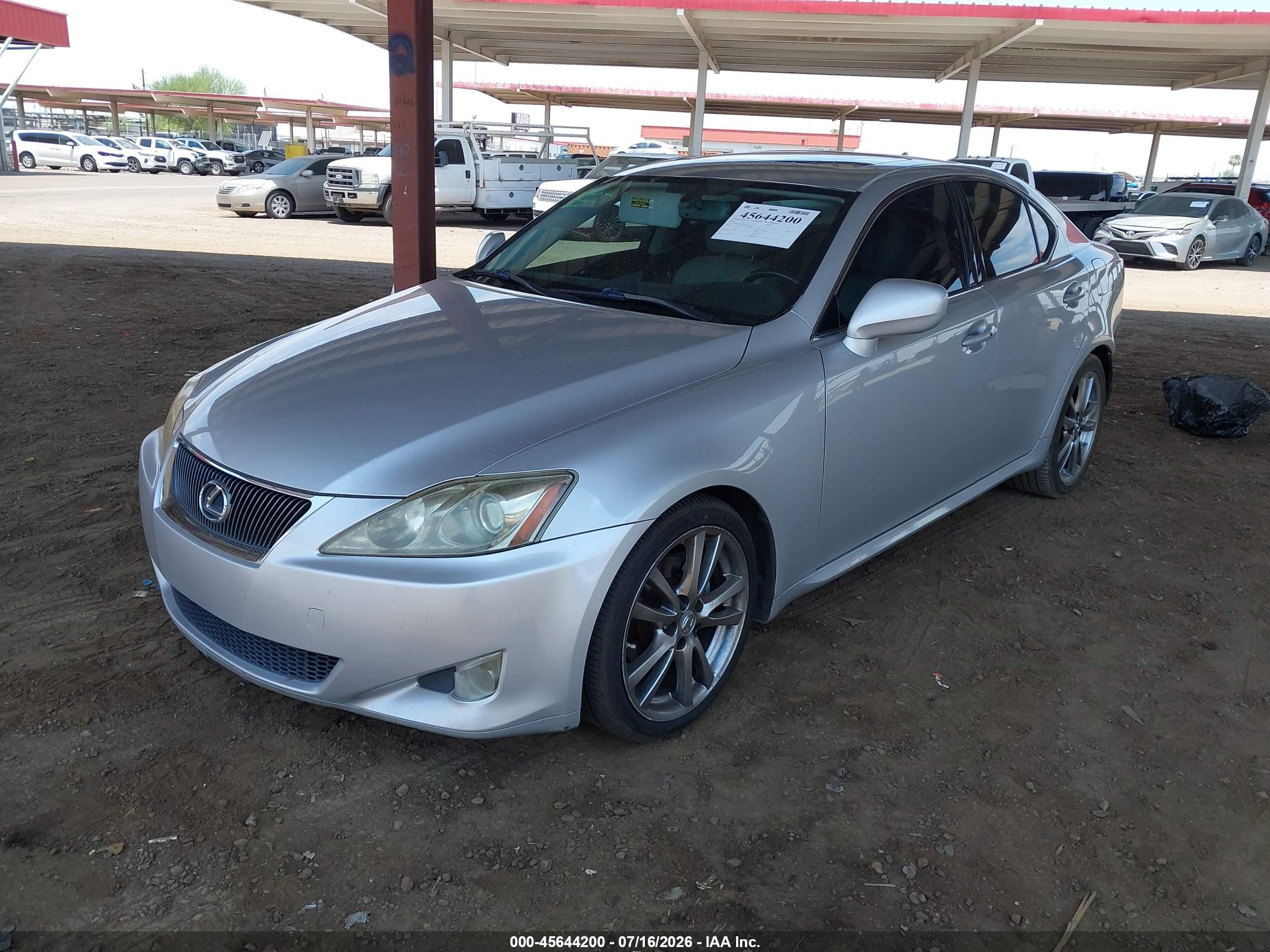 2008 Lexus Is 250   Серебряный vin: JTHBK262685051975
