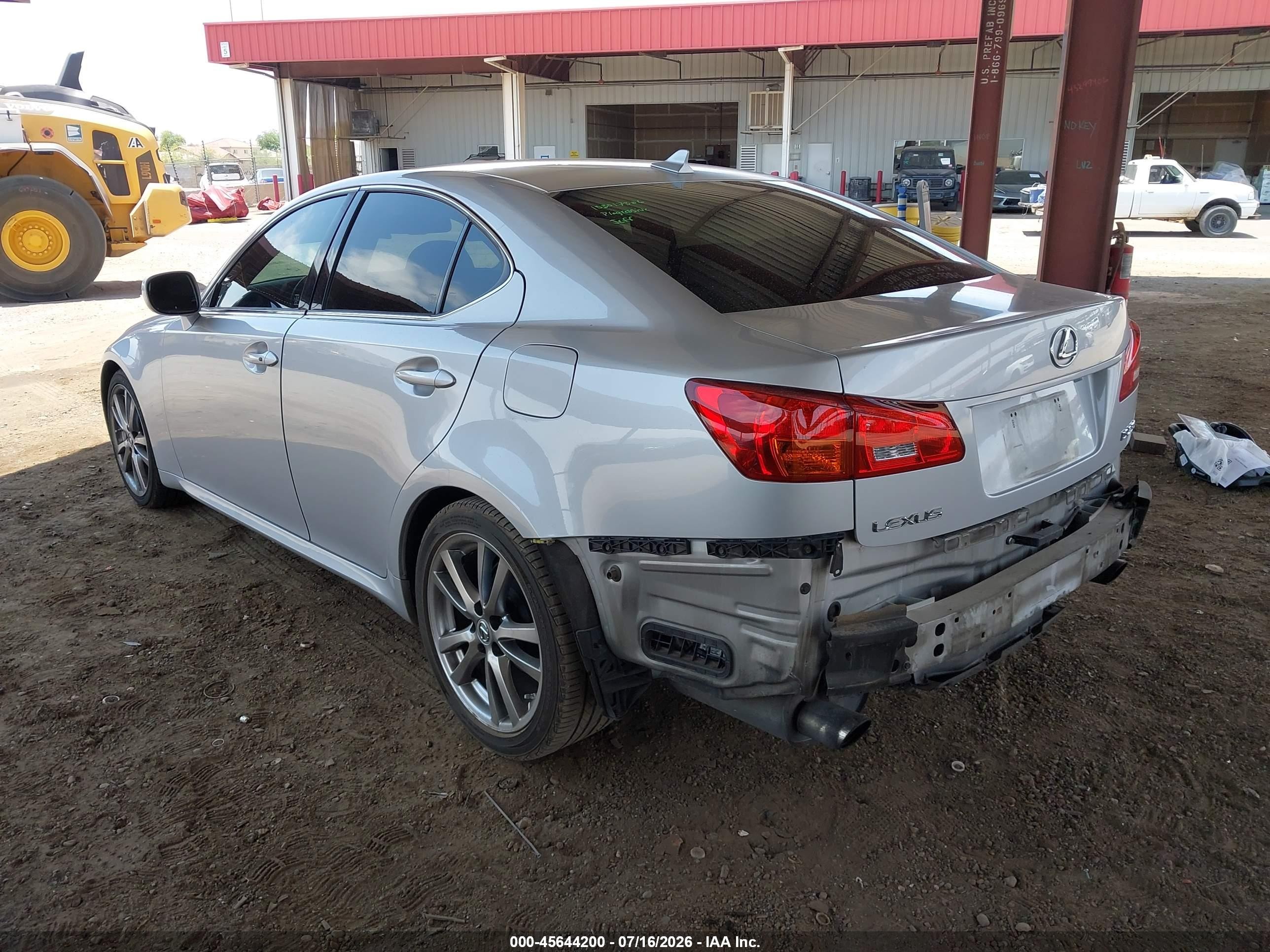 2008 Lexus Is 250   Серебряный vin: JTHBK262685051975