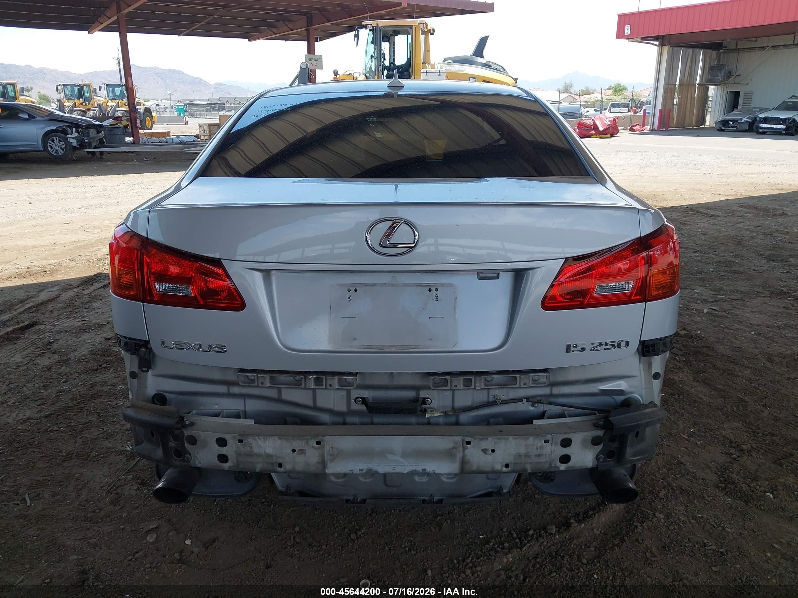 2008 Lexus Is 250   Серебряный vin: JTHBK262685051975