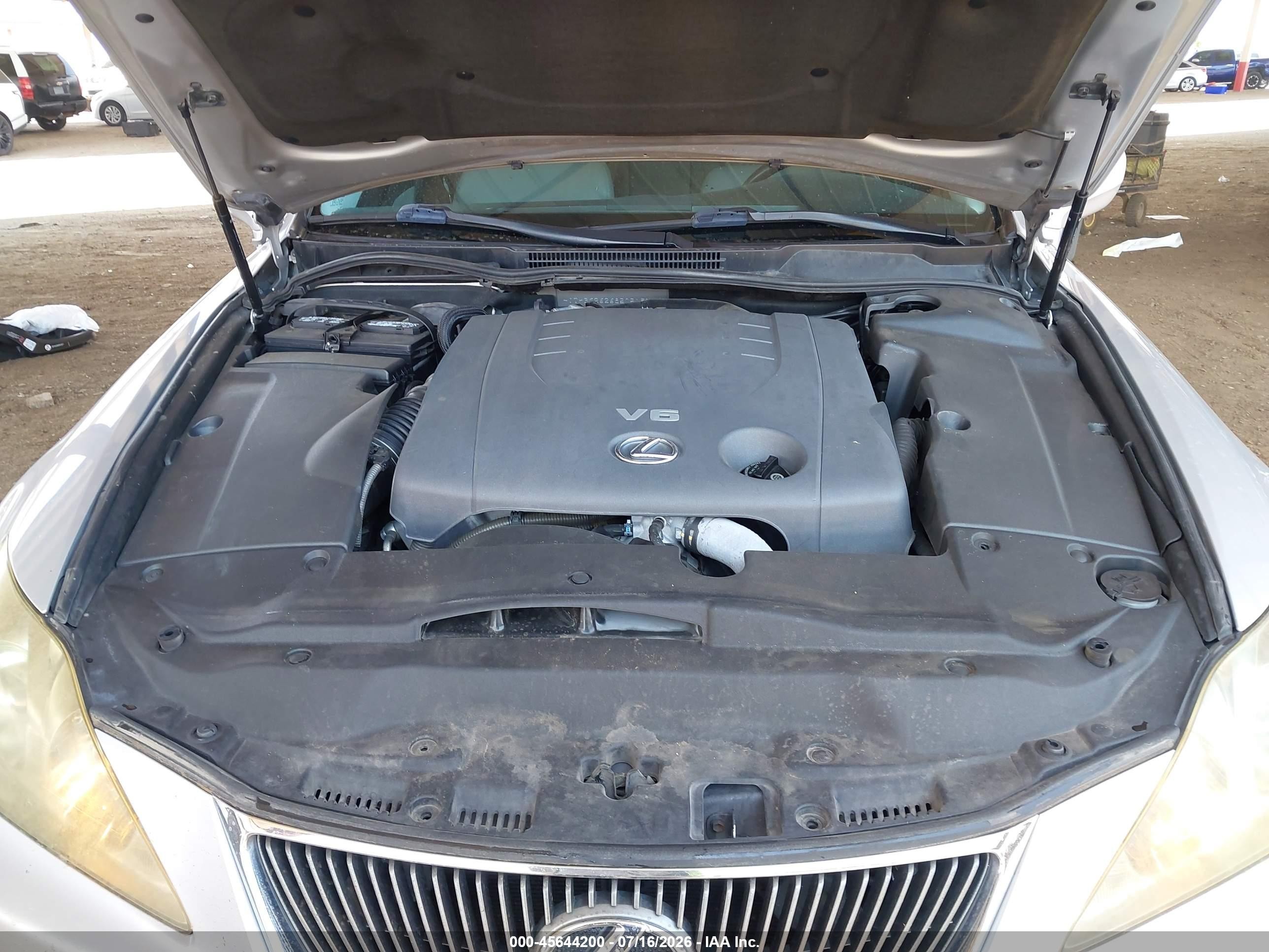 2008 Lexus Is 250   Серебряный vin: JTHBK262685051975