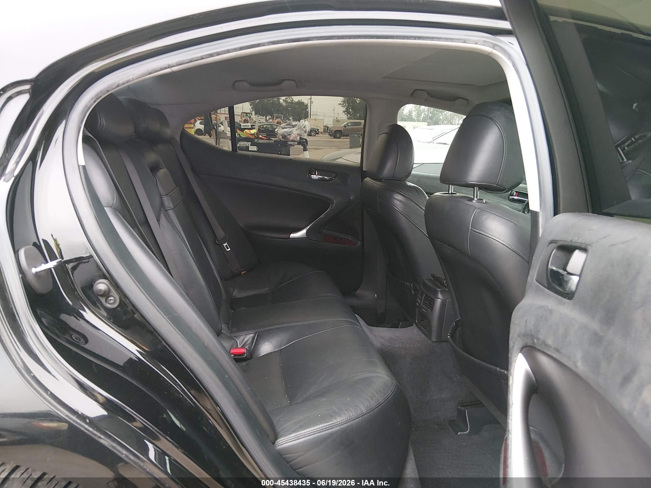 2008 Lexus Is 250   Black vin: JTHBK262685058375
