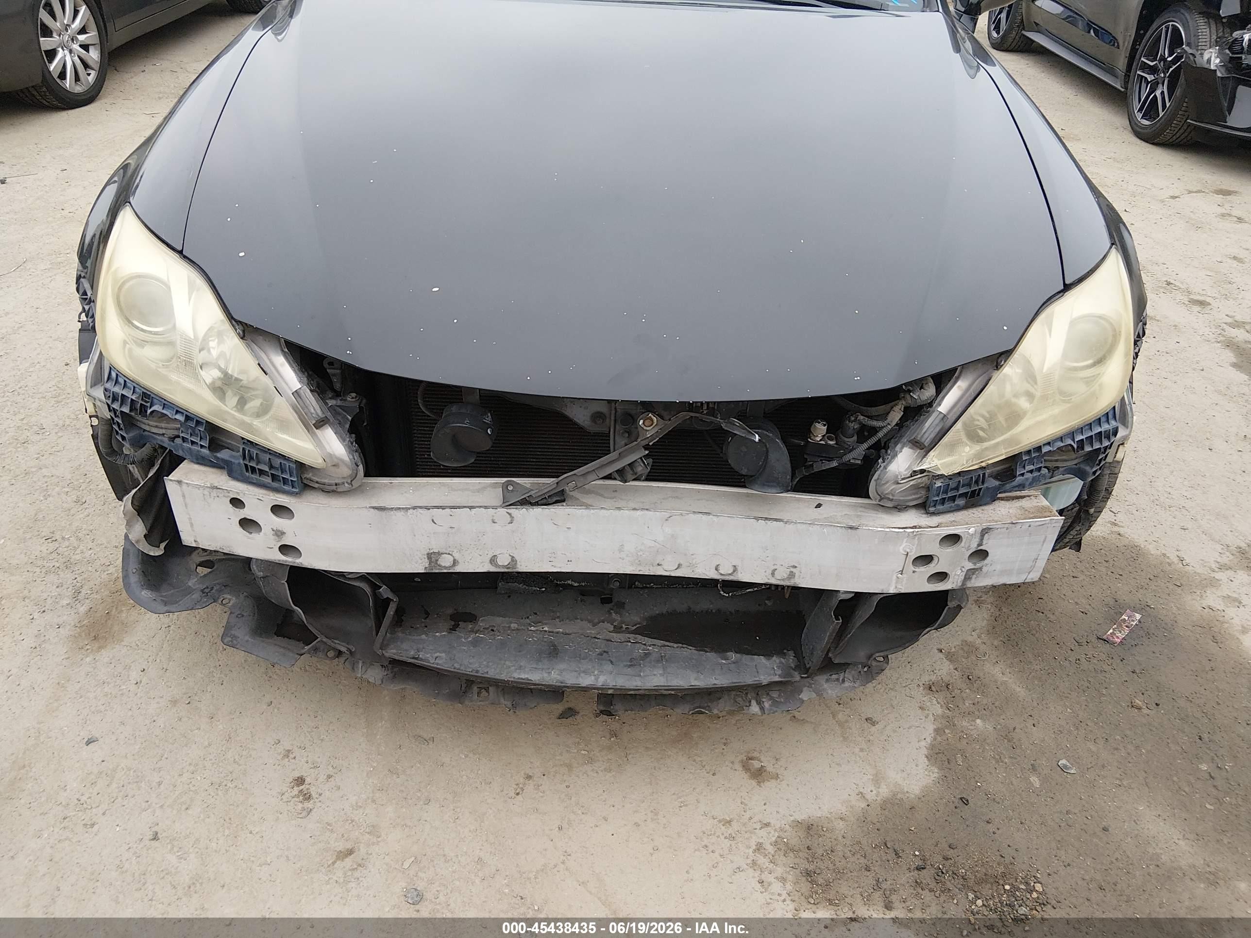 2008 Lexus Is 250   Black vin: JTHBK262685058375