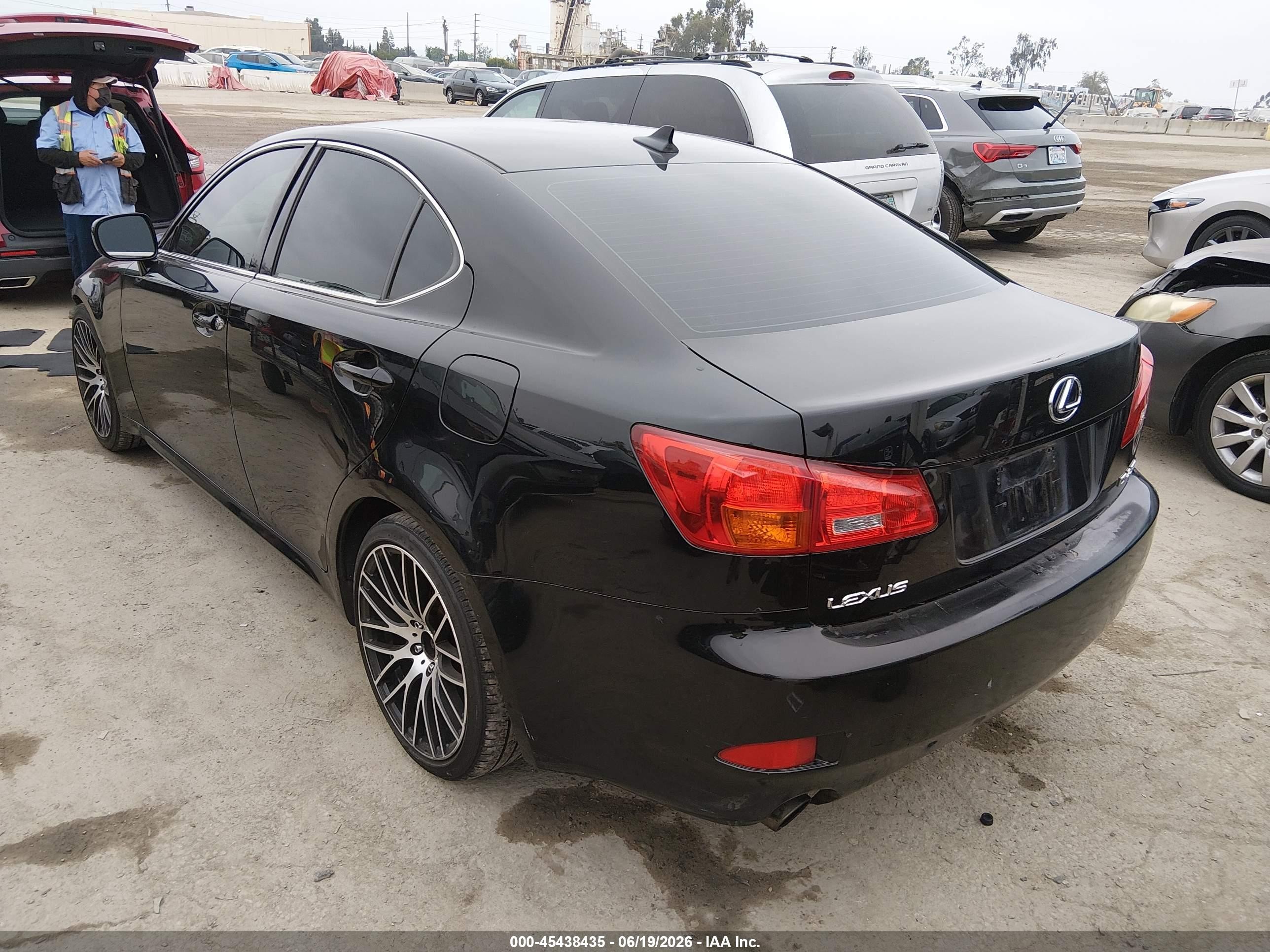 2008 Lexus Is 250   Black vin: JTHBK262685058375
