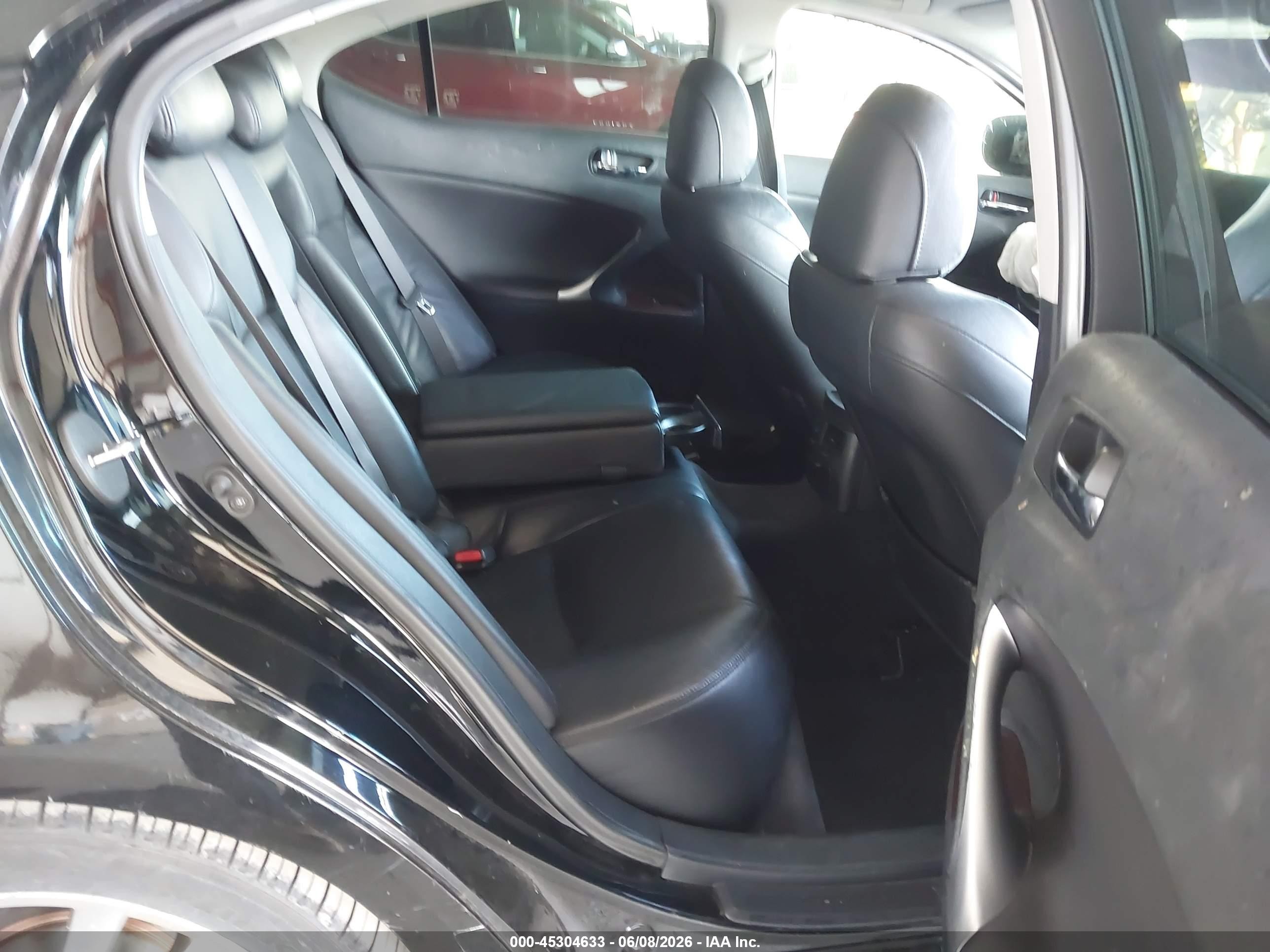 2008 Lexus Is 250 Black vin: JTHBK262685059848
