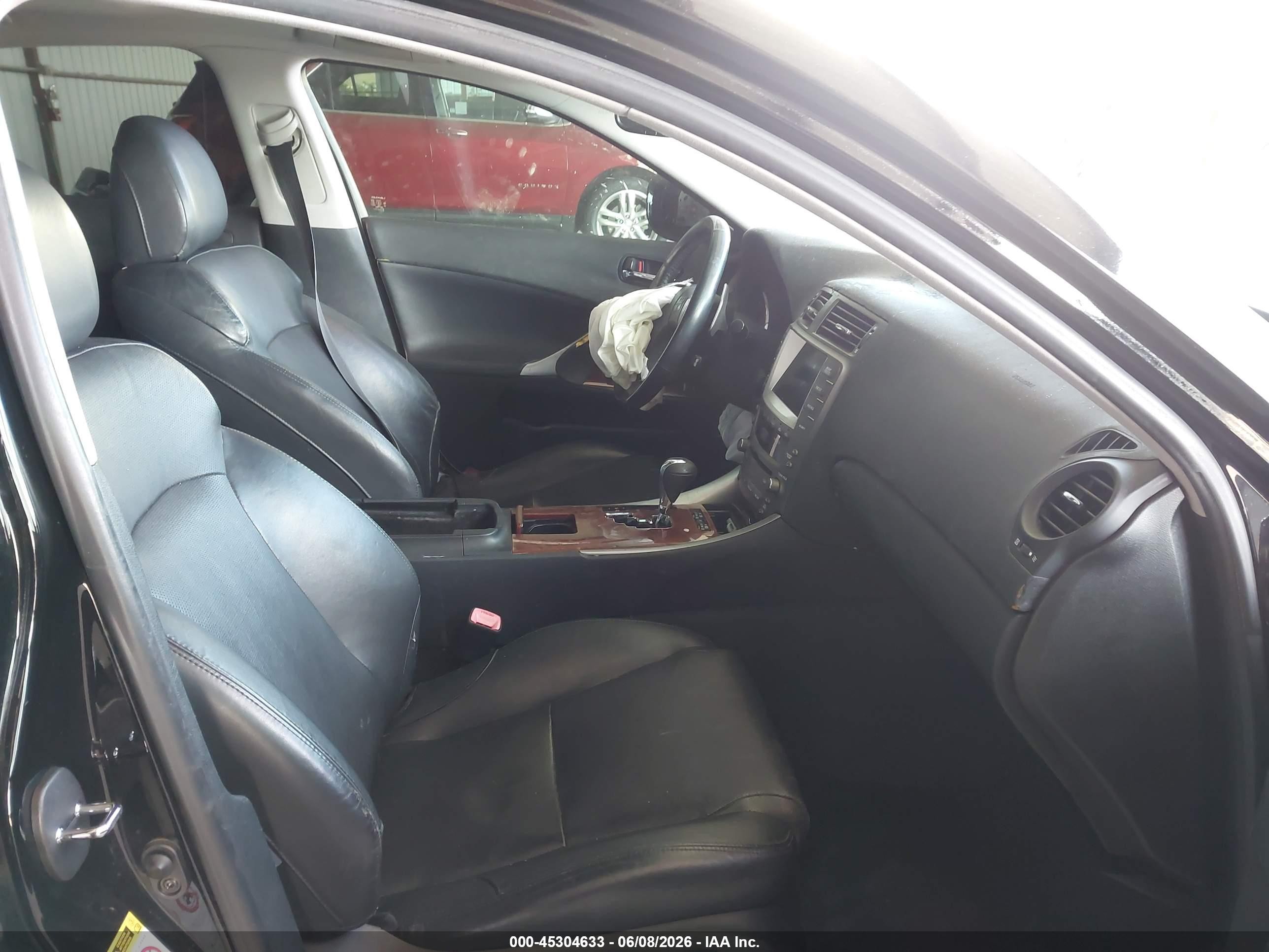 2008 Lexus Is 250 Black vin: JTHBK262685059848