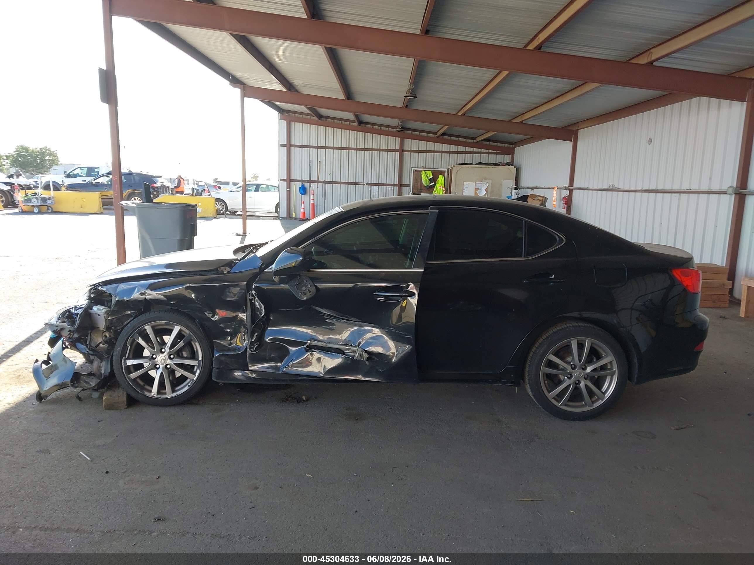 2008 Lexus Is 250 Black vin: JTHBK262685059848