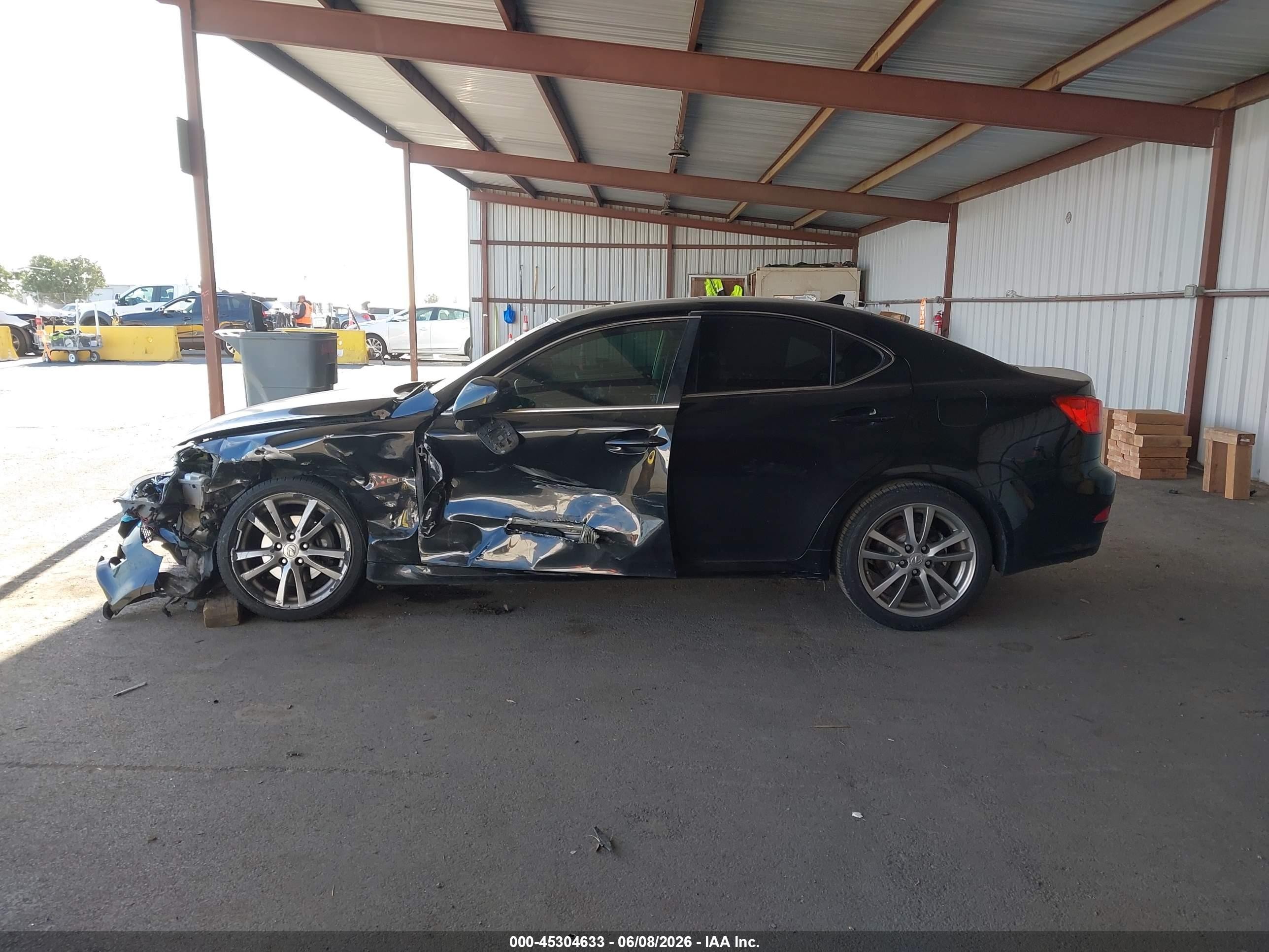 2008 Lexus Is 250 Black vin: JTHBK262685059848