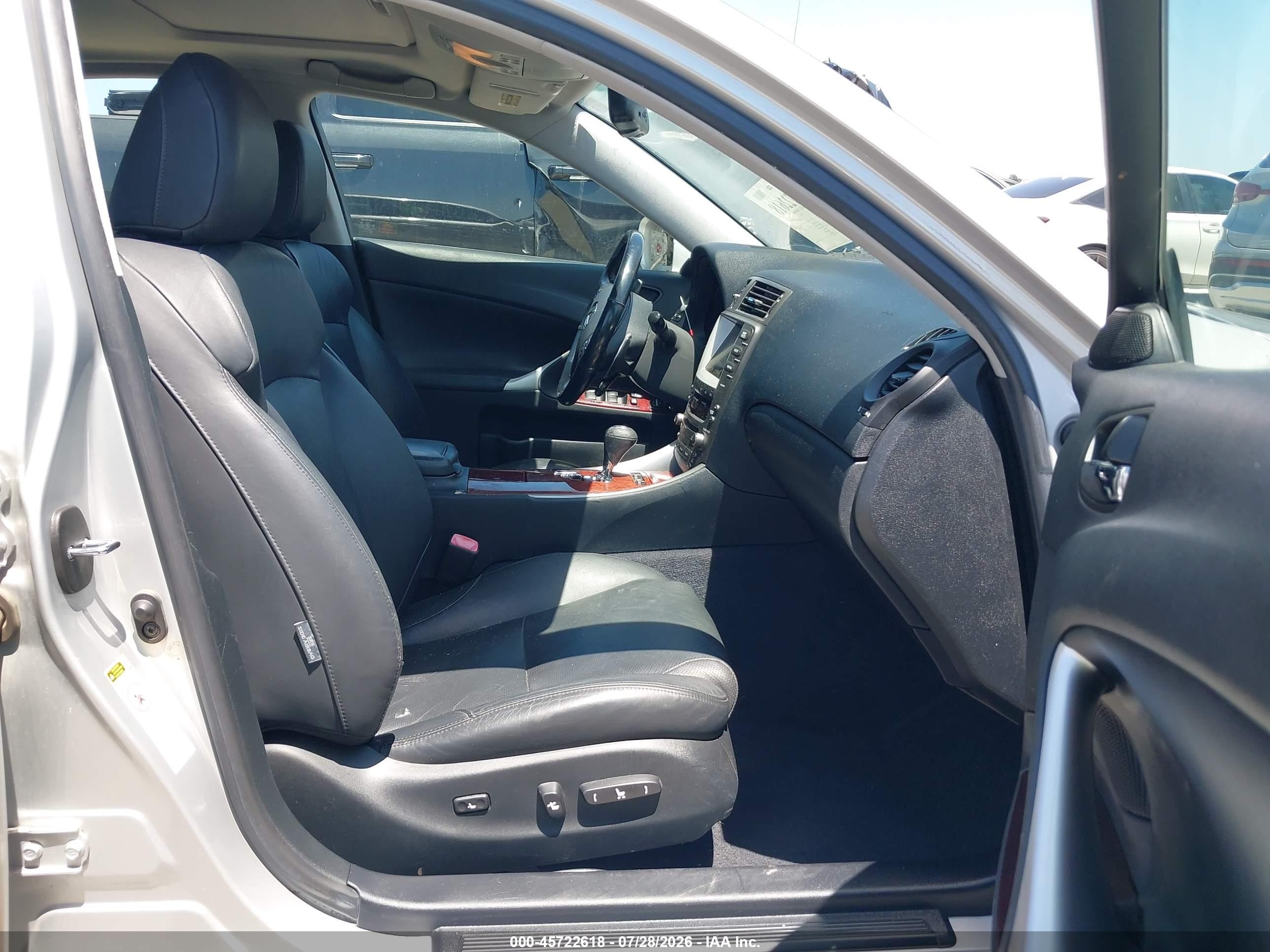 2008 Lexus Is 250   Silver vin: JTHBK262685062734