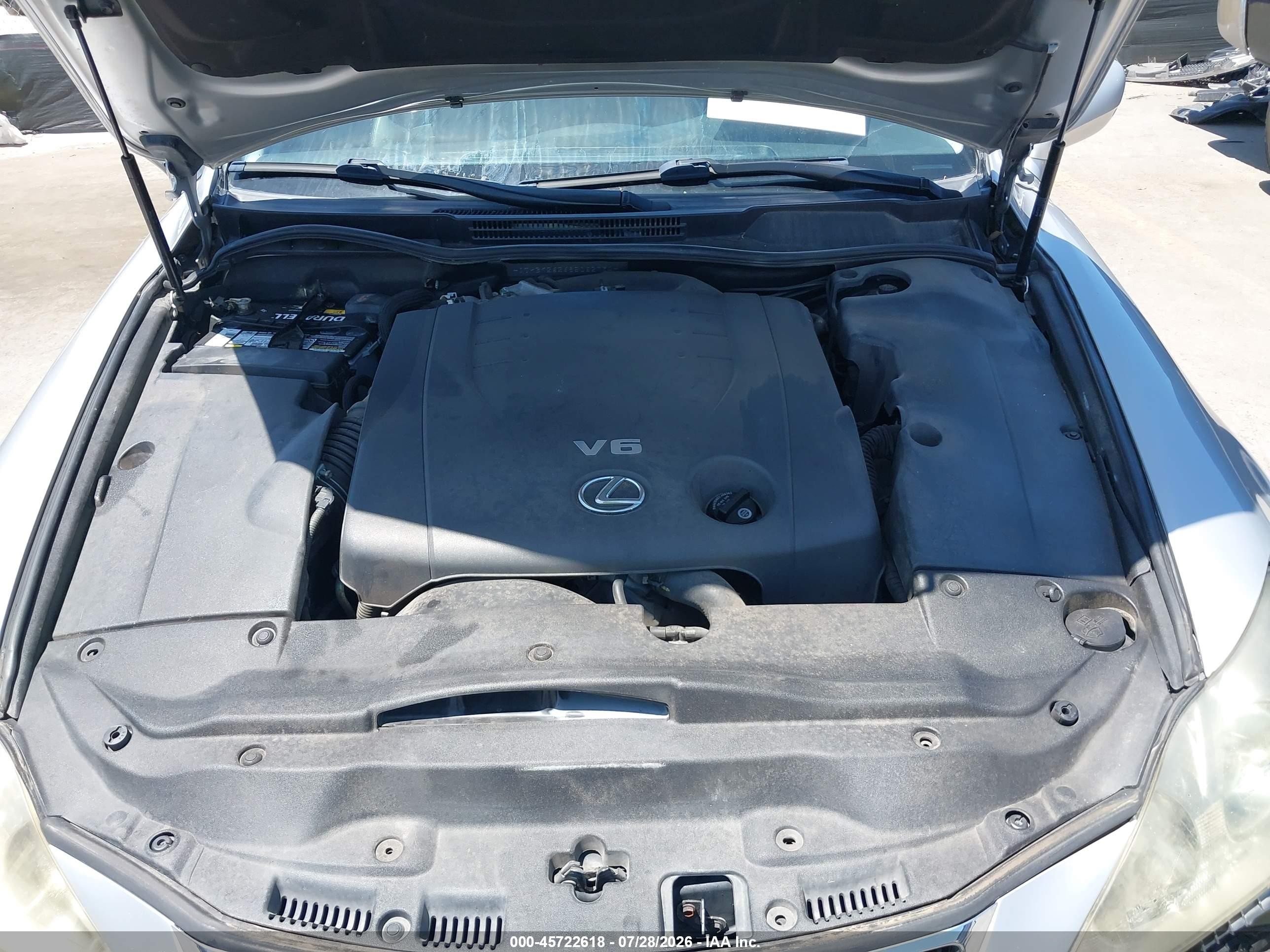 2008 Lexus Is 250   Silver vin: JTHBK262685062734