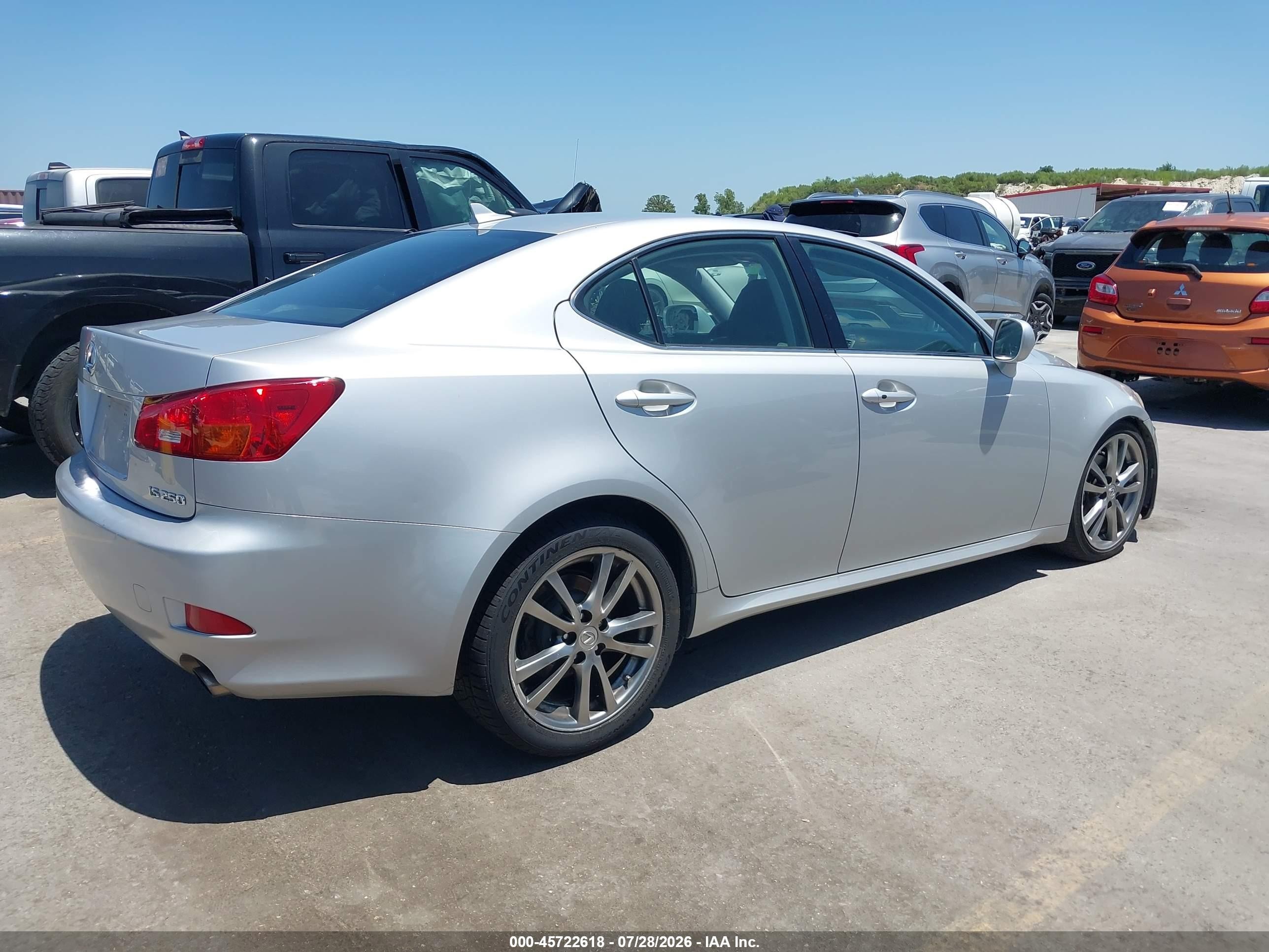 2008 Lexus Is 250   Silver vin: JTHBK262685062734