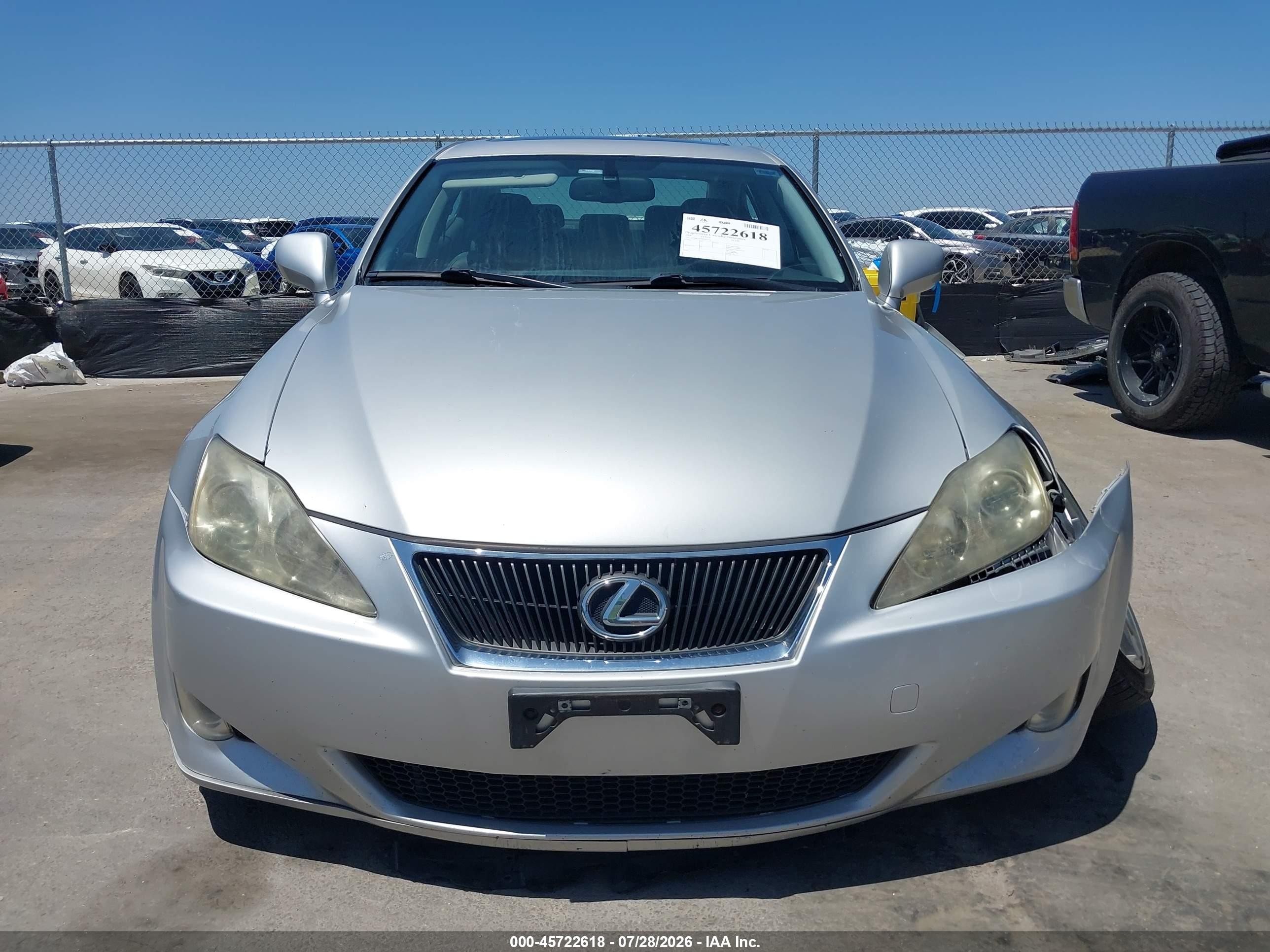 2008 Lexus Is 250   Silver vin: JTHBK262685062734