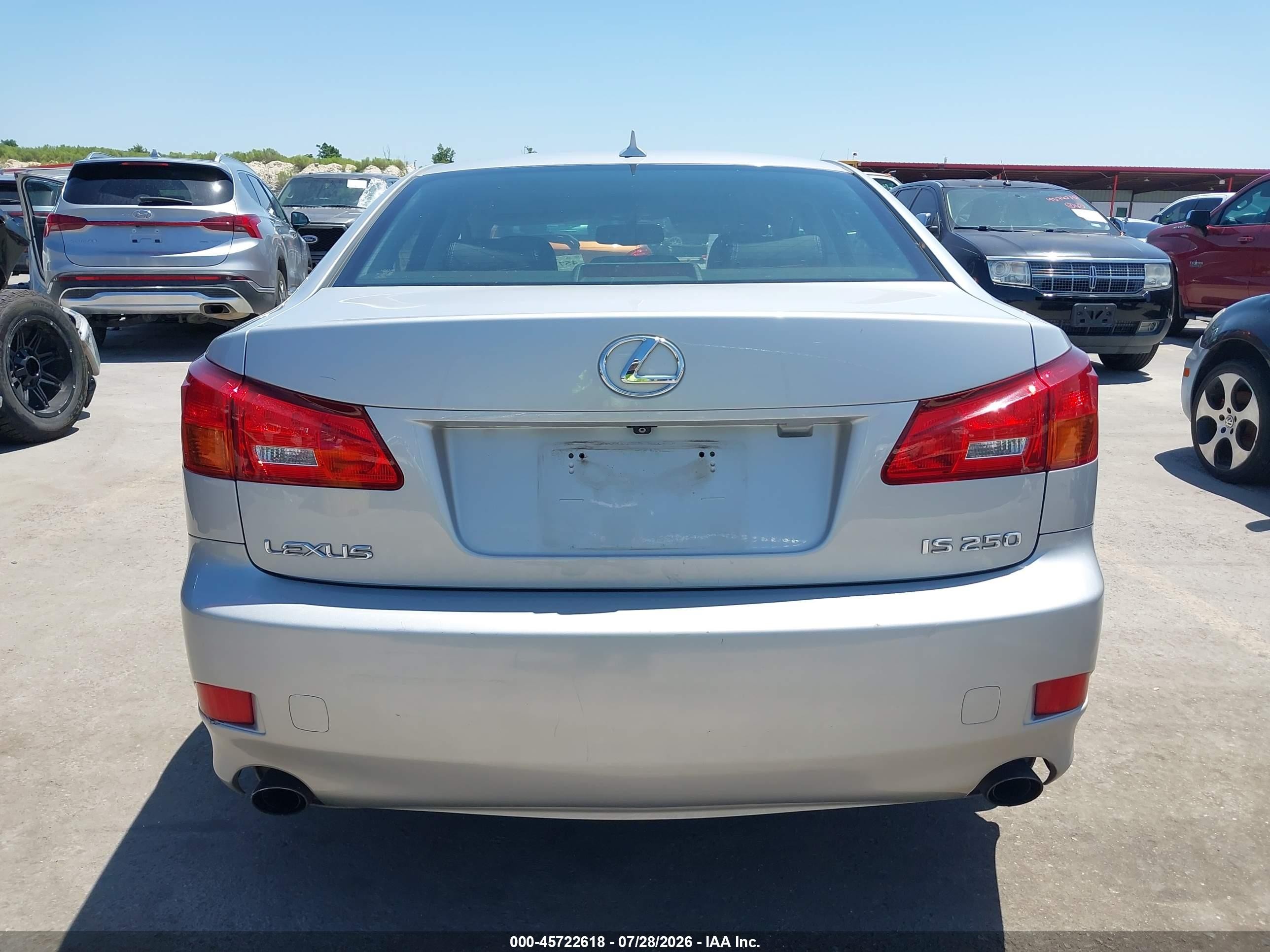 2008 Lexus Is 250   Silver vin: JTHBK262685062734