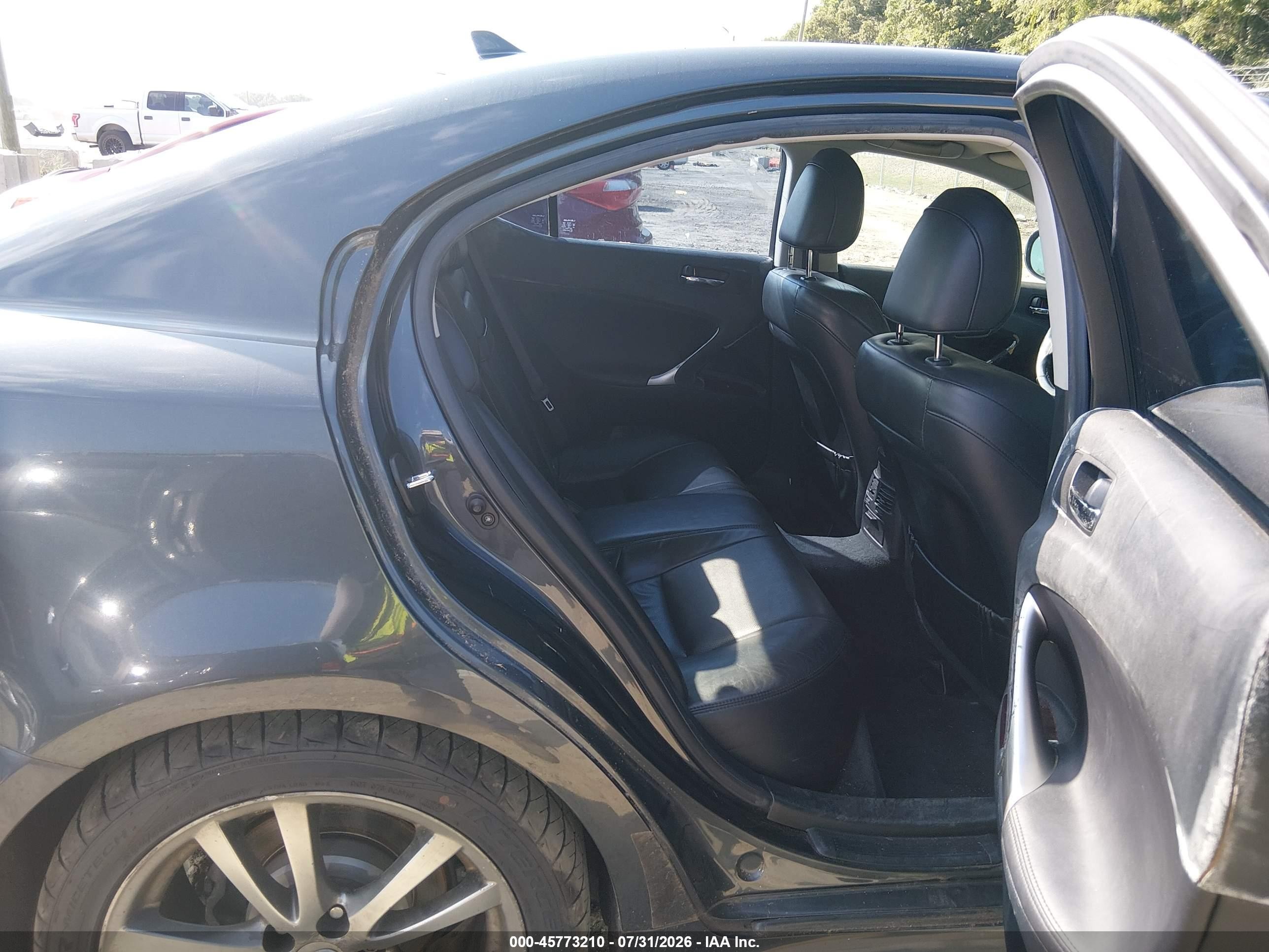 2008 Lexus Is 250 Black vin: JTHBK262685071546