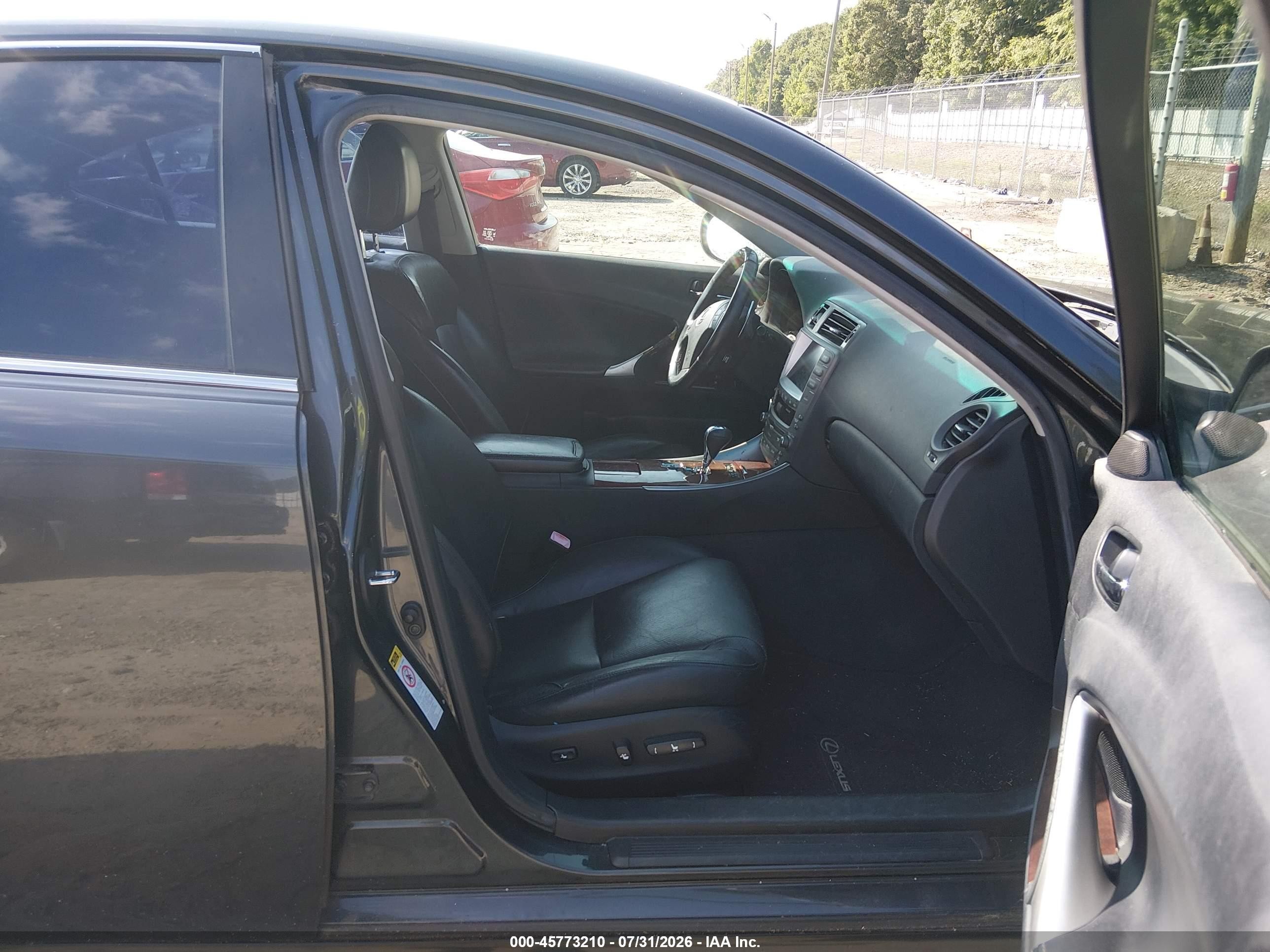2008 Lexus Is 250 Black vin: JTHBK262685071546