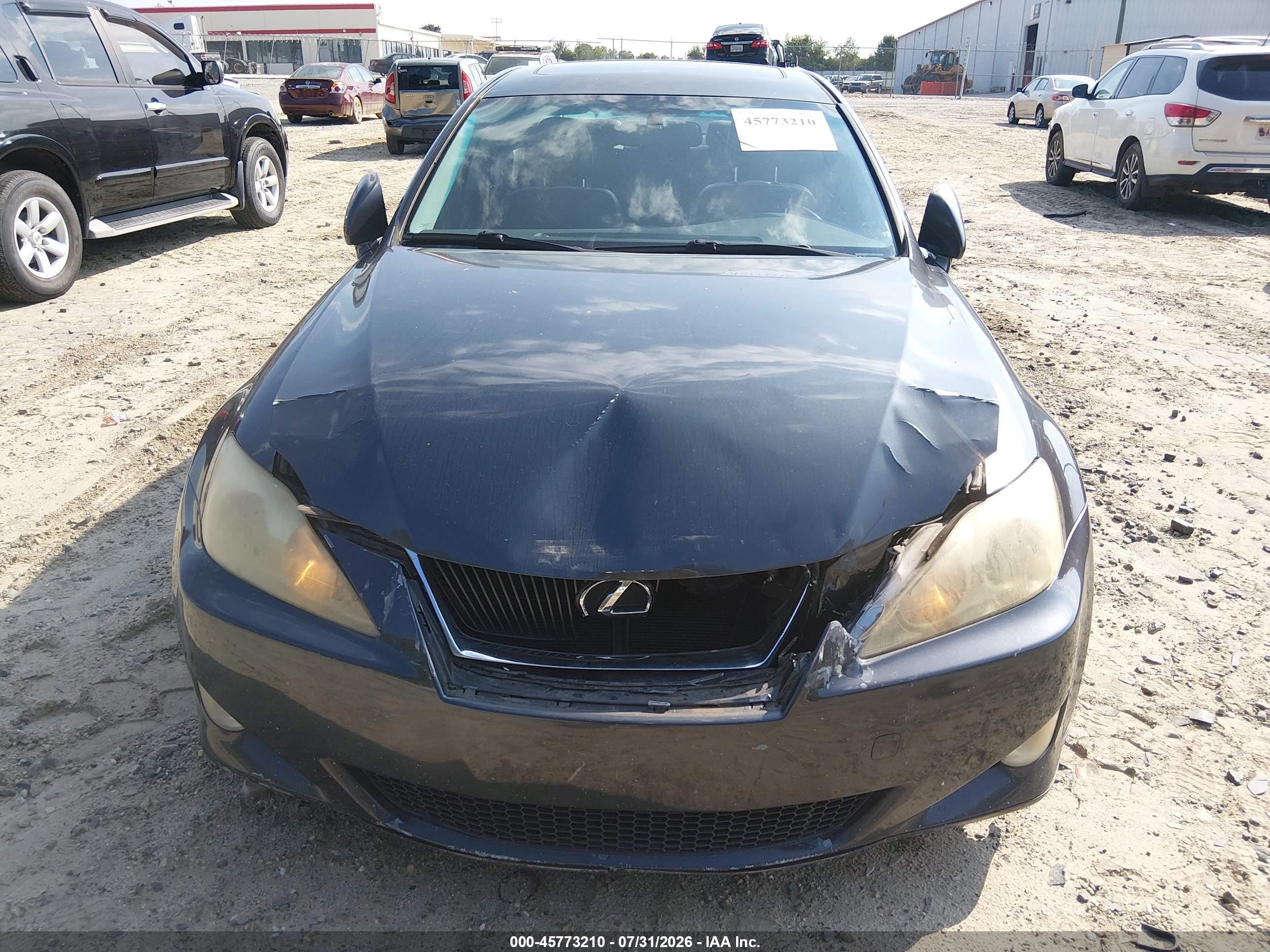 2008 Lexus Is 250 Black vin: JTHBK262685071546